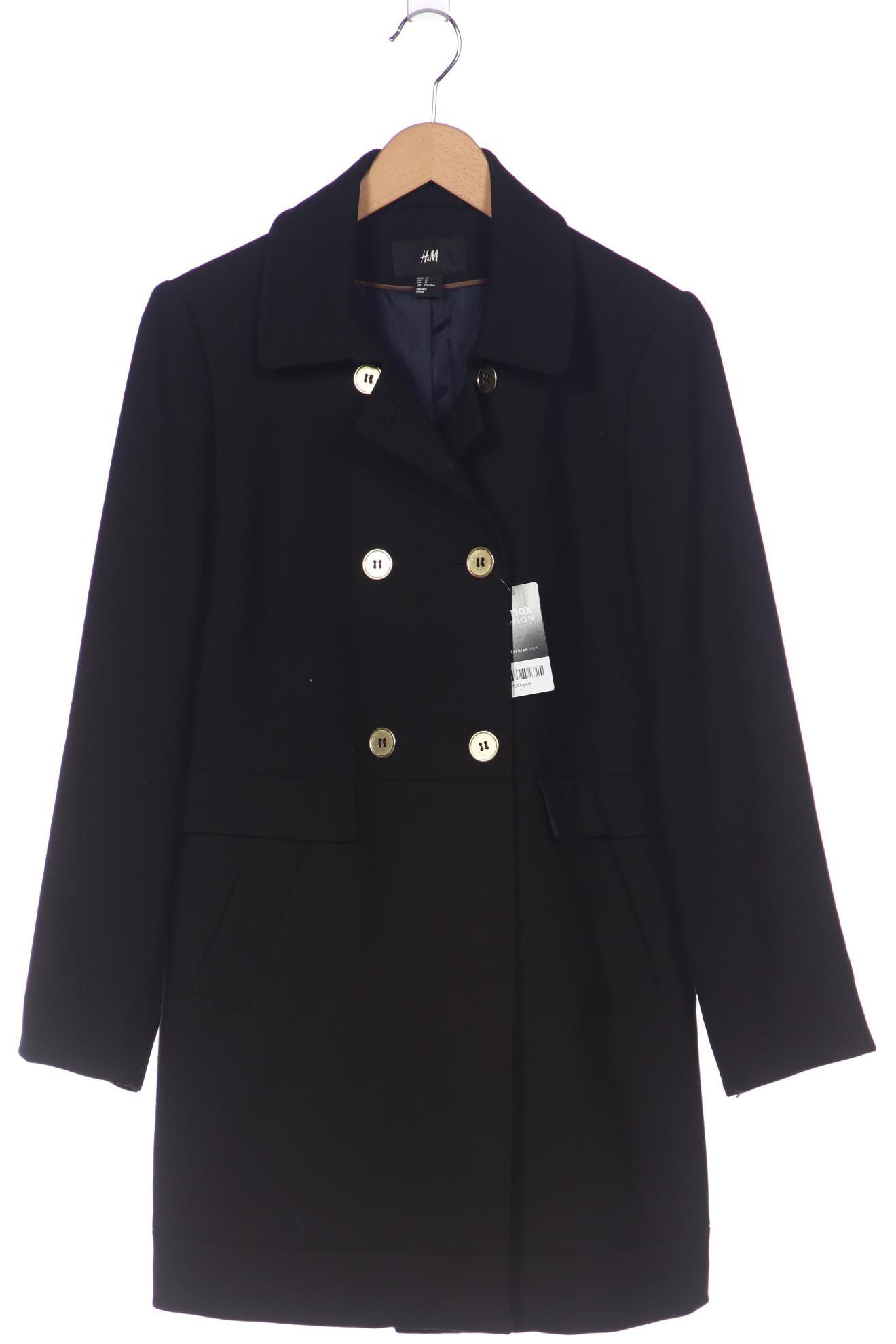 

H&M Damen Mantel, schwarz, Gr. 42