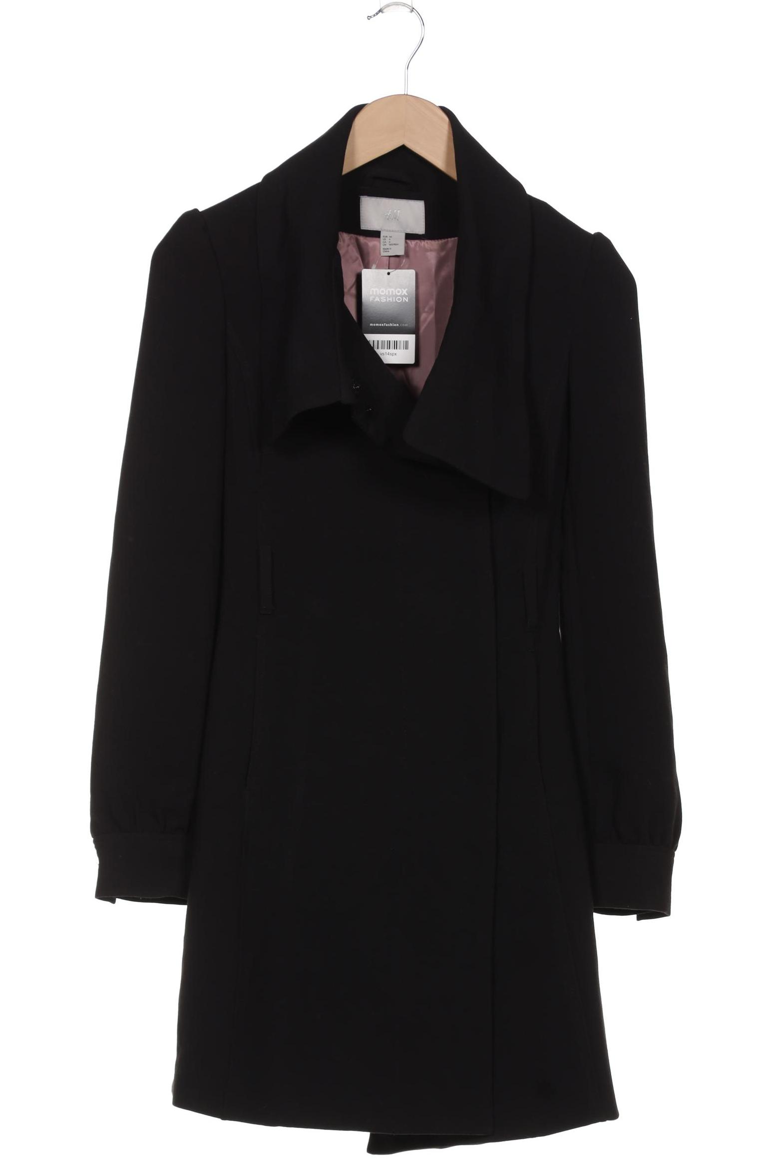 

H&M Damen Mantel, schwarz, Gr. 34