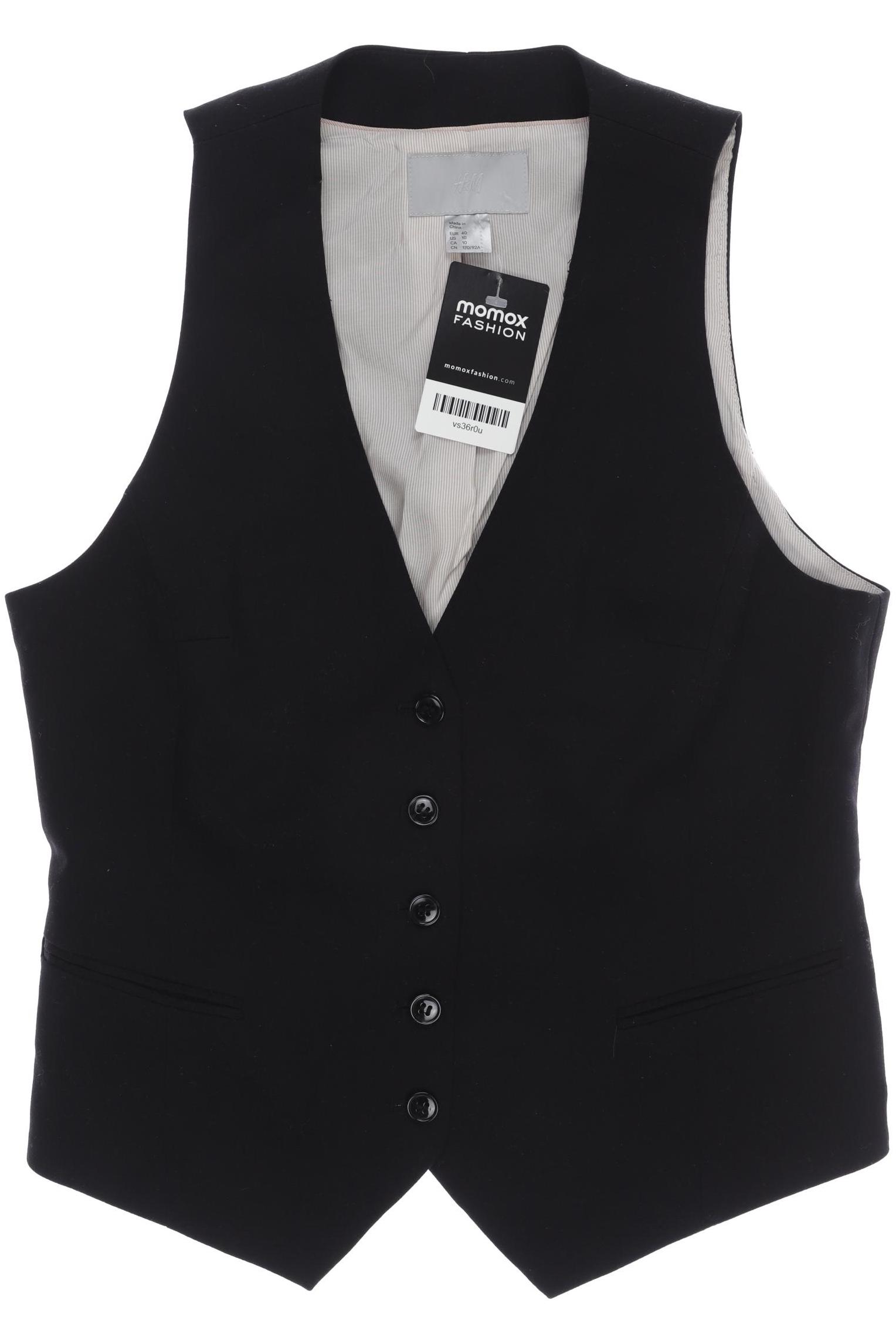 

H&M Damen Weste, schwarz, Gr. 40