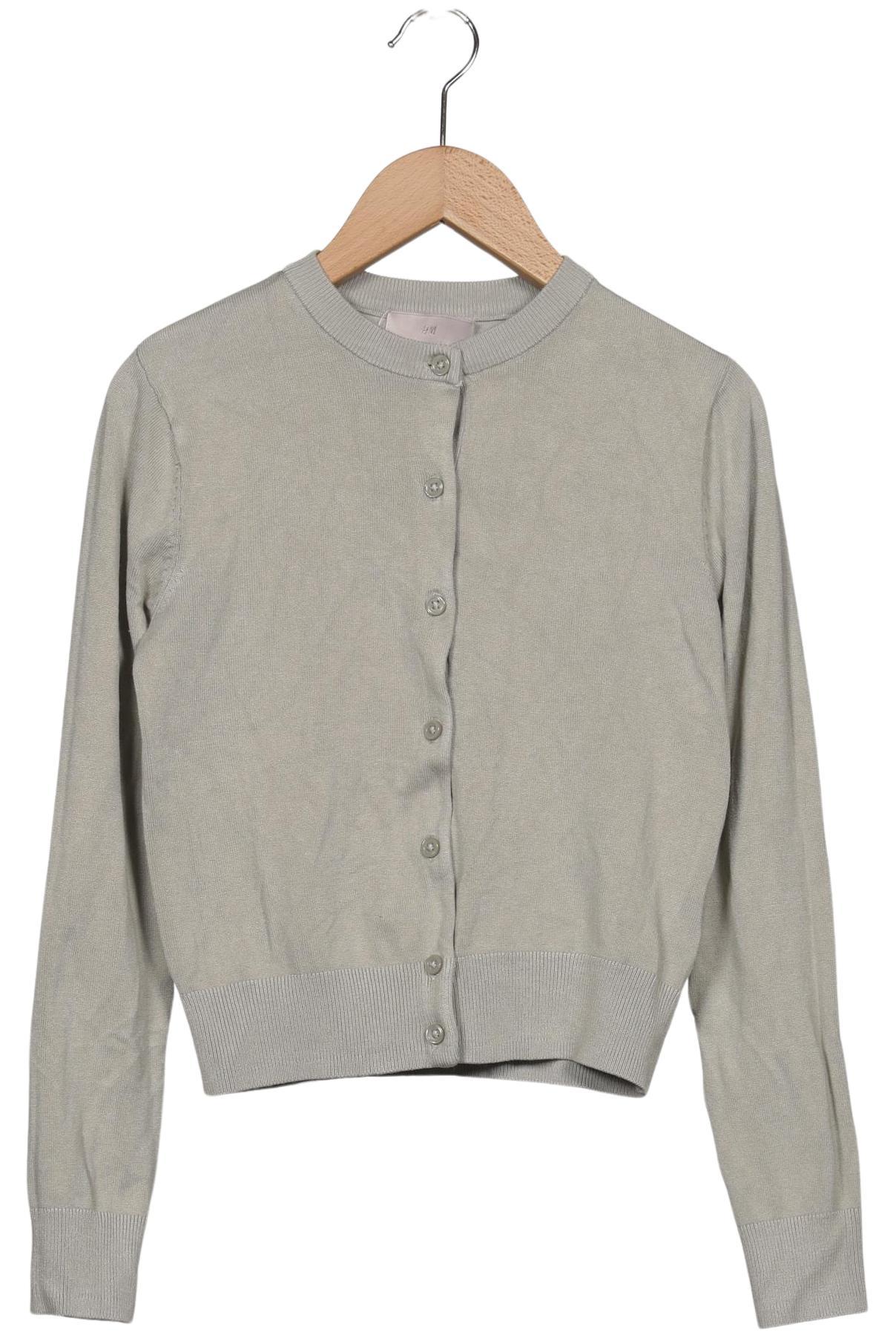 

H&M Damen Strickjacke, grau, Gr. 34