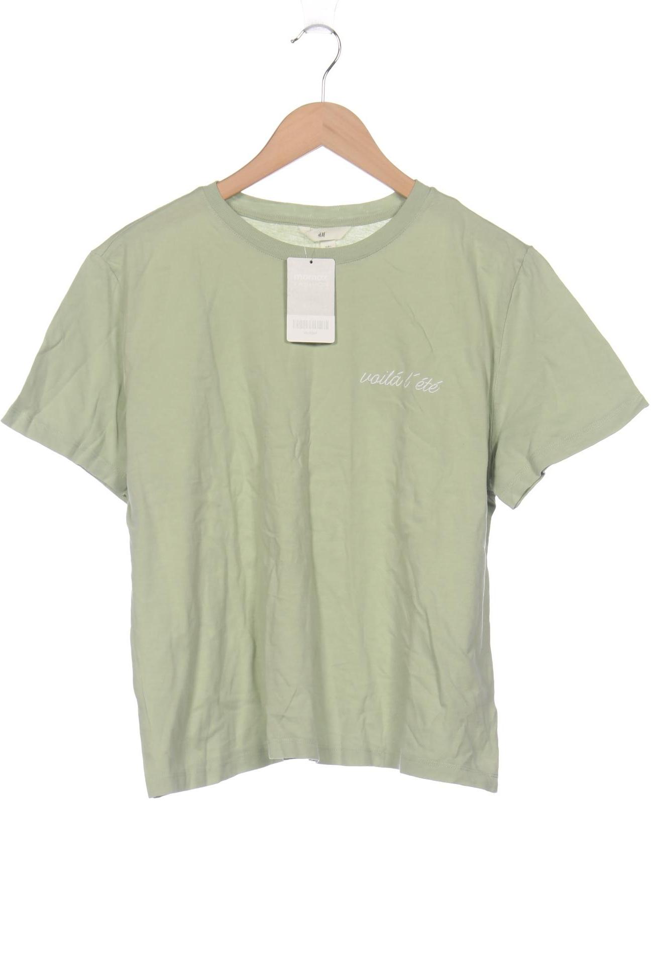 

H&M Damen T-Shirt, hellgrün, Gr. 42