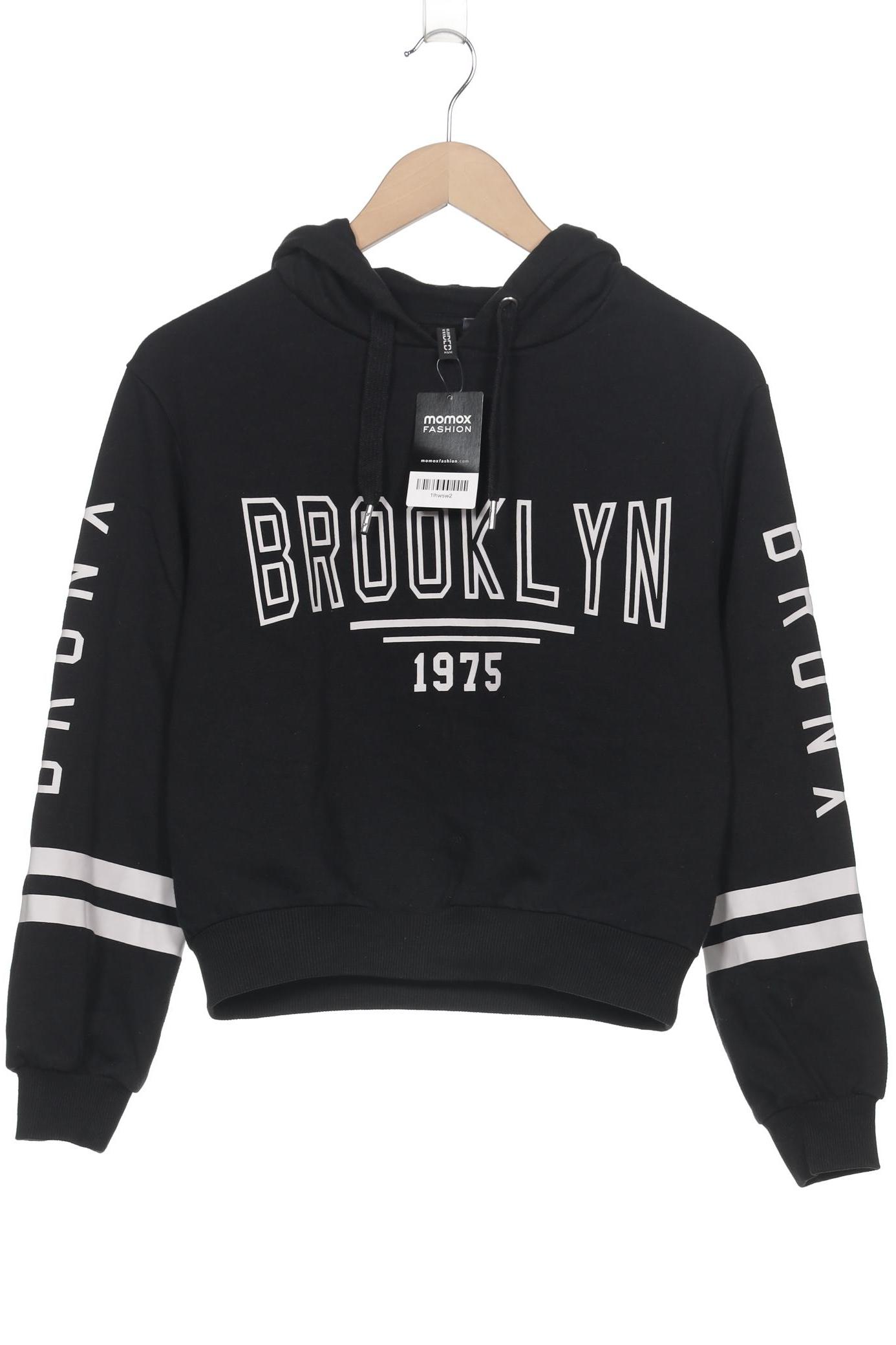 

H&M Damen Kapuzenpullover, schwarz, Gr. 34