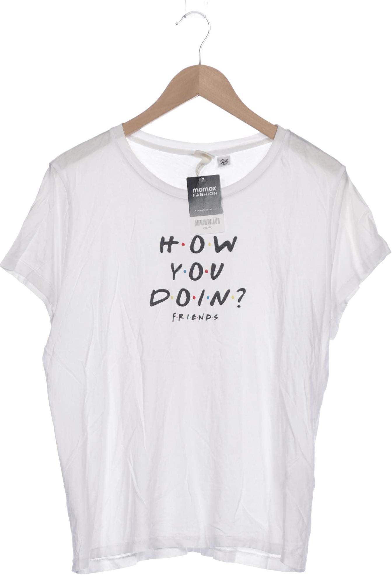 

H&M Damen T-Shirt, weiß, Gr. 44