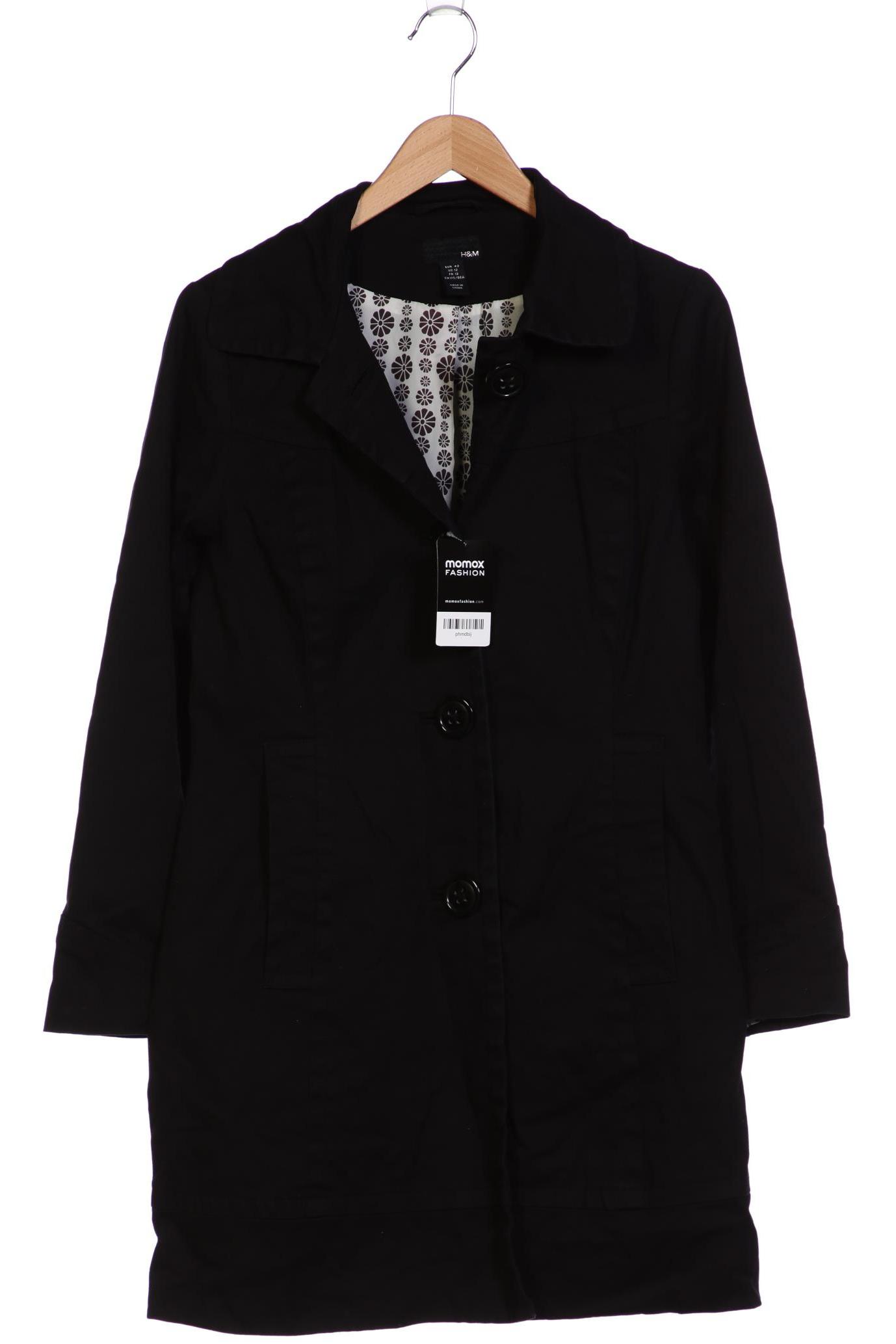 

H&M Damen Mantel, schwarz, Gr. 42