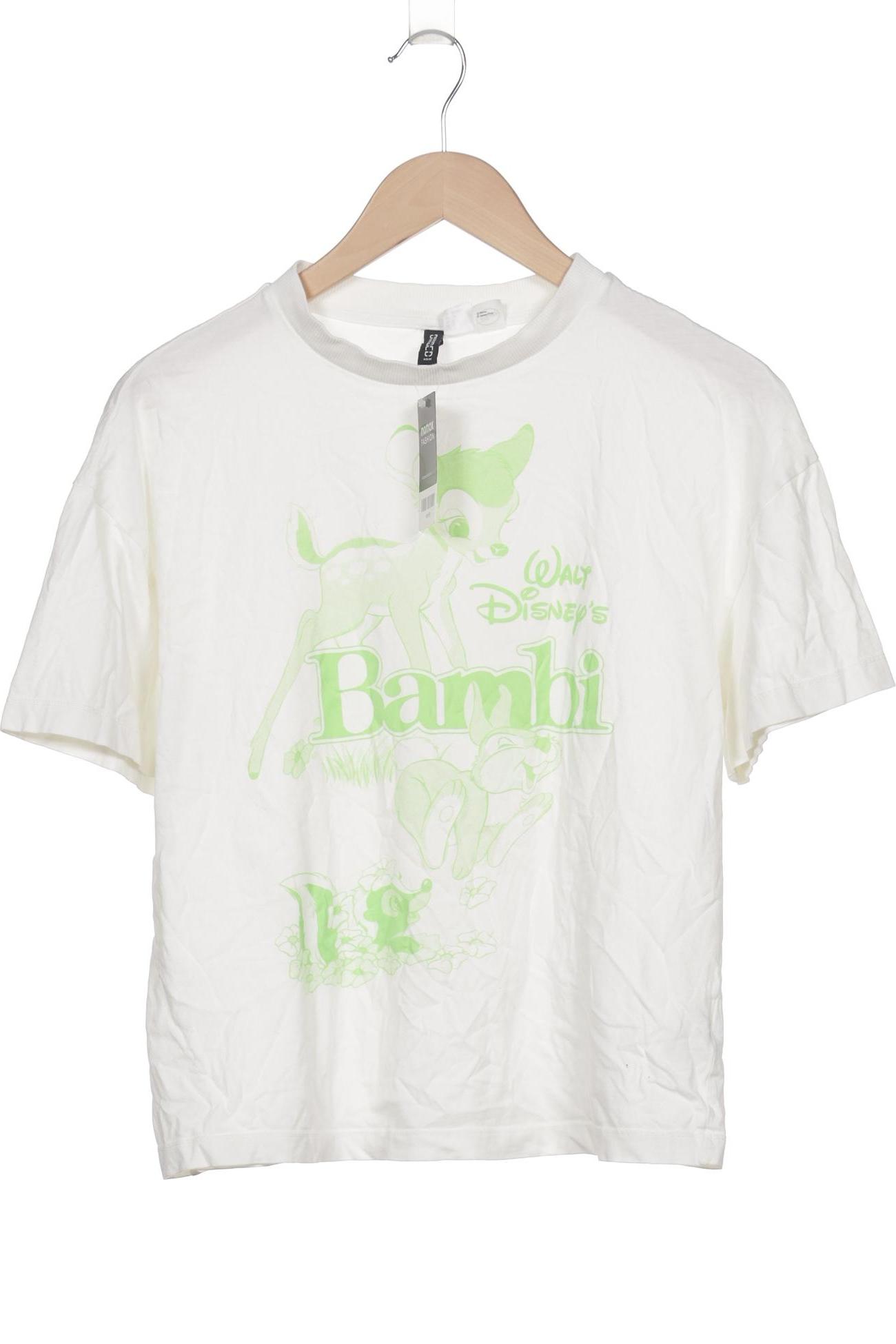 

H&M Damen T-Shirt, weiß, Gr. 36