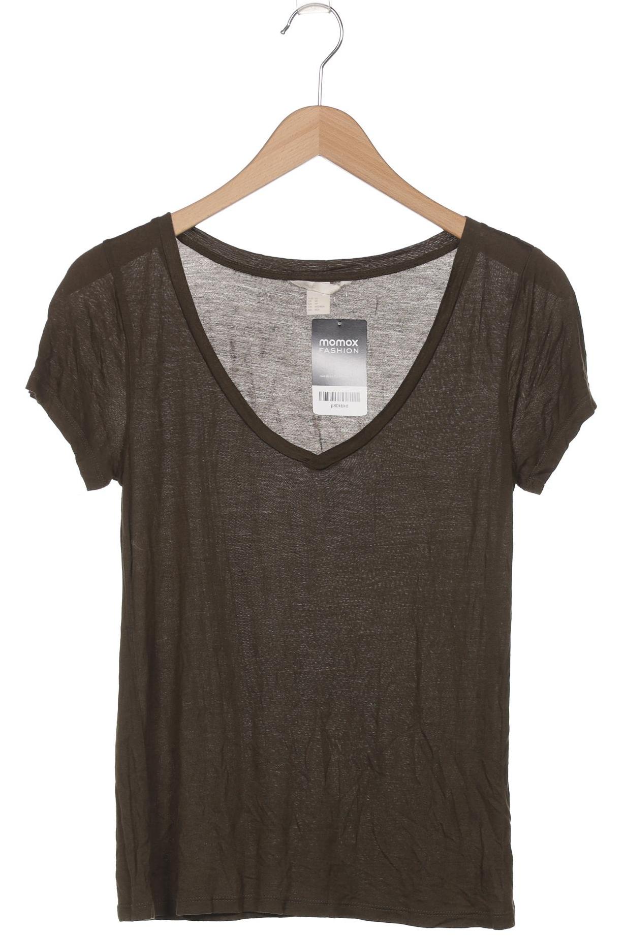 

H&M Damen T-Shirt, grün, Gr. 34