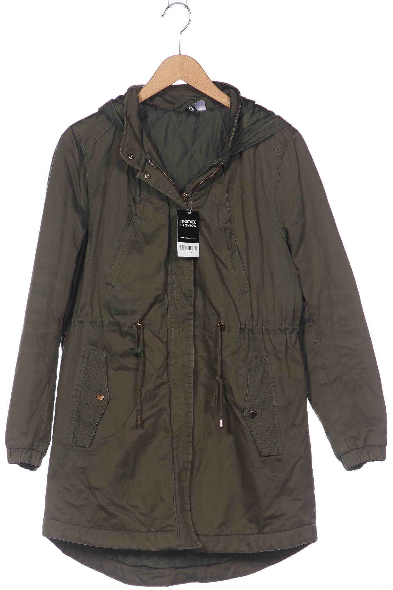 

H&M Damen Mantel, grün, Gr. 44