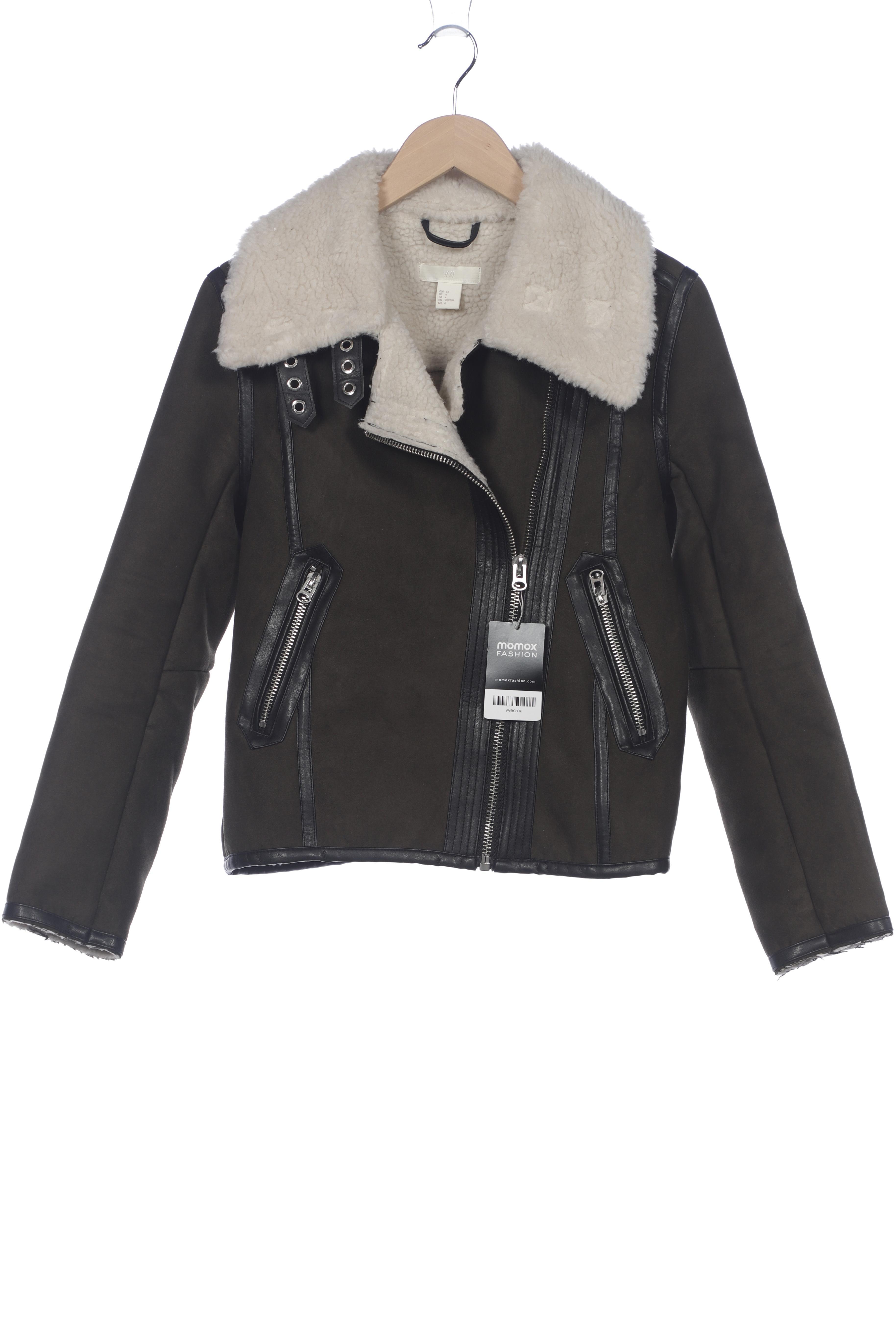 

H&M Damen Jacke, grün, Gr. 34