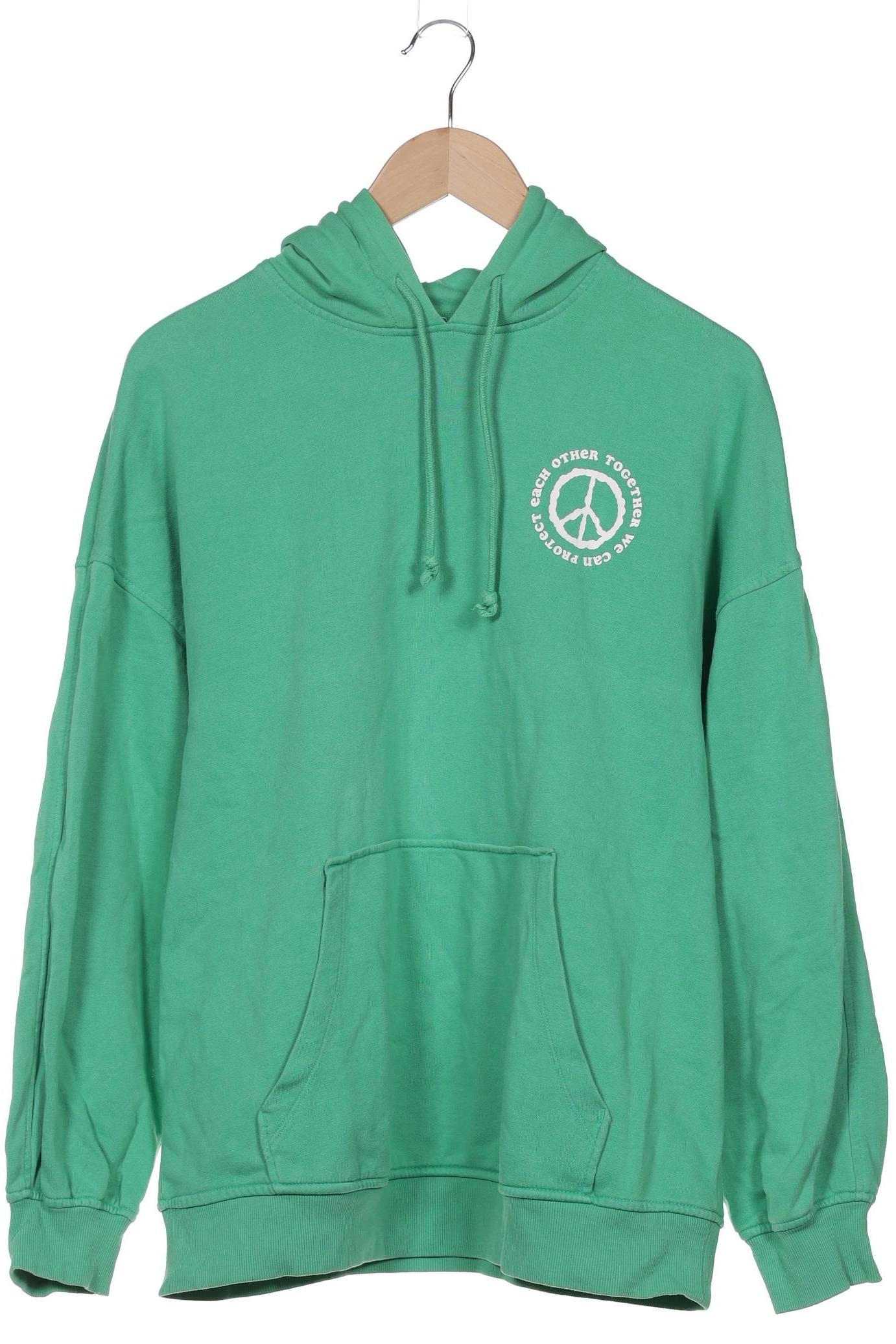

H&M Damen Kapuzenpullover, grün, Gr. 36