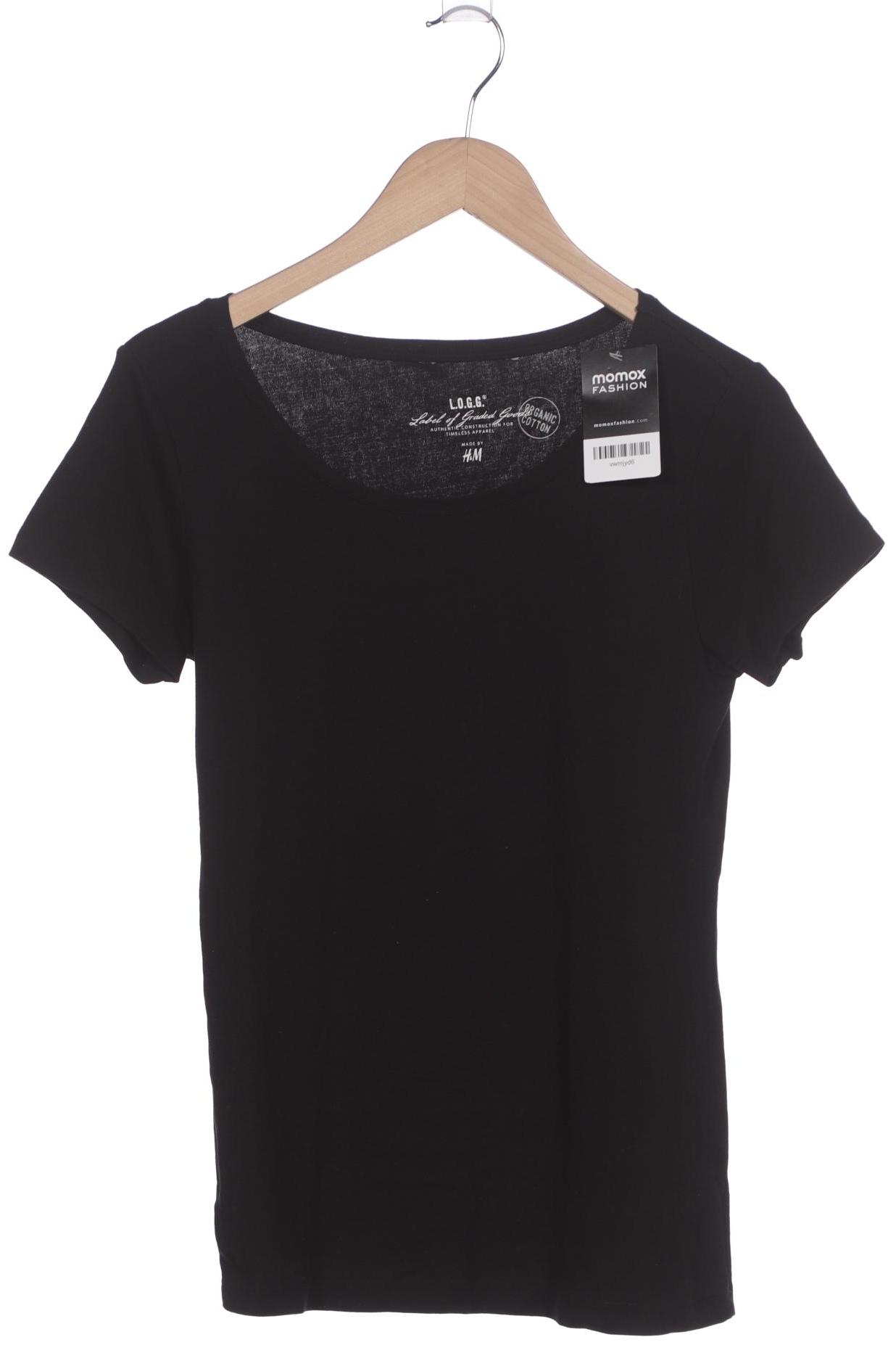 

H&M Damen T-Shirt, schwarz, Gr. 38