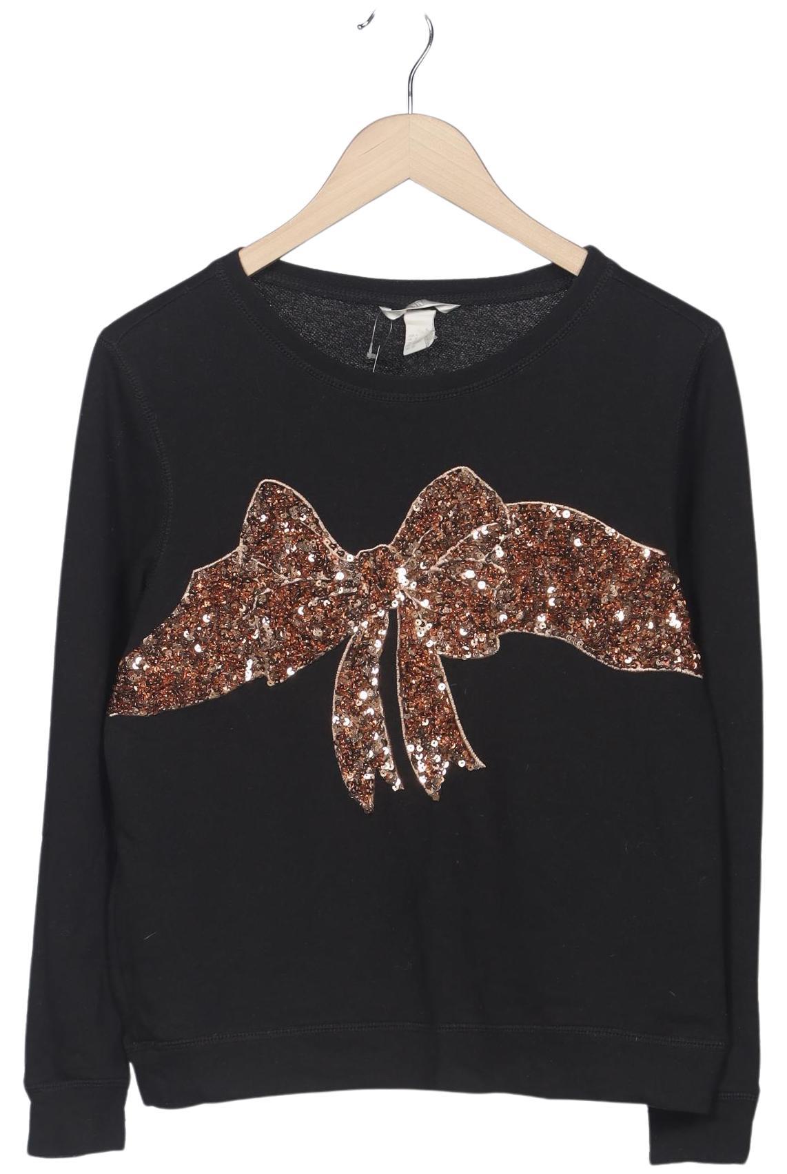 

H&M Damen Sweatshirt, schwarz, Gr. 36