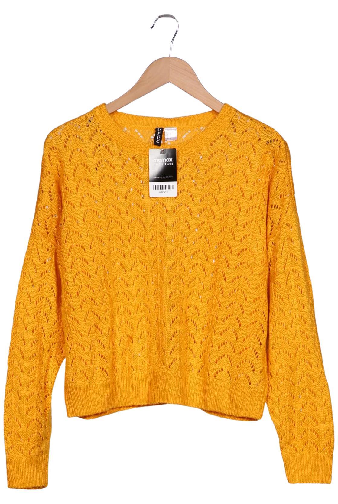 

H&M Damen Pullover, gelb, Gr. 38