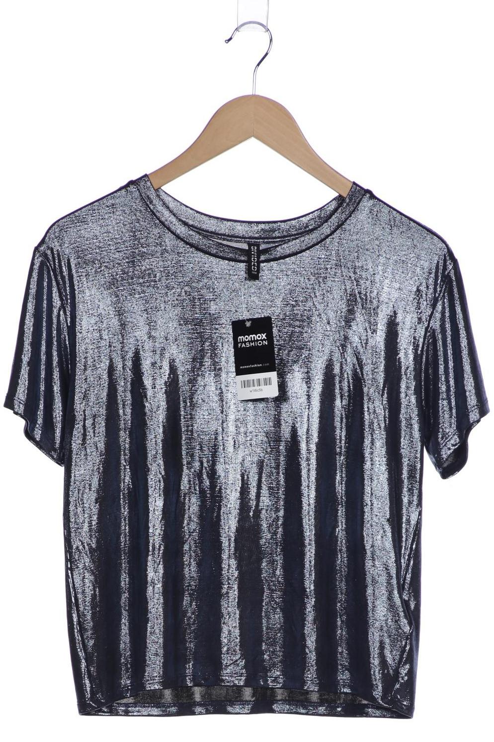 

H&M Damen T-Shirt, marineblau, Gr. 34