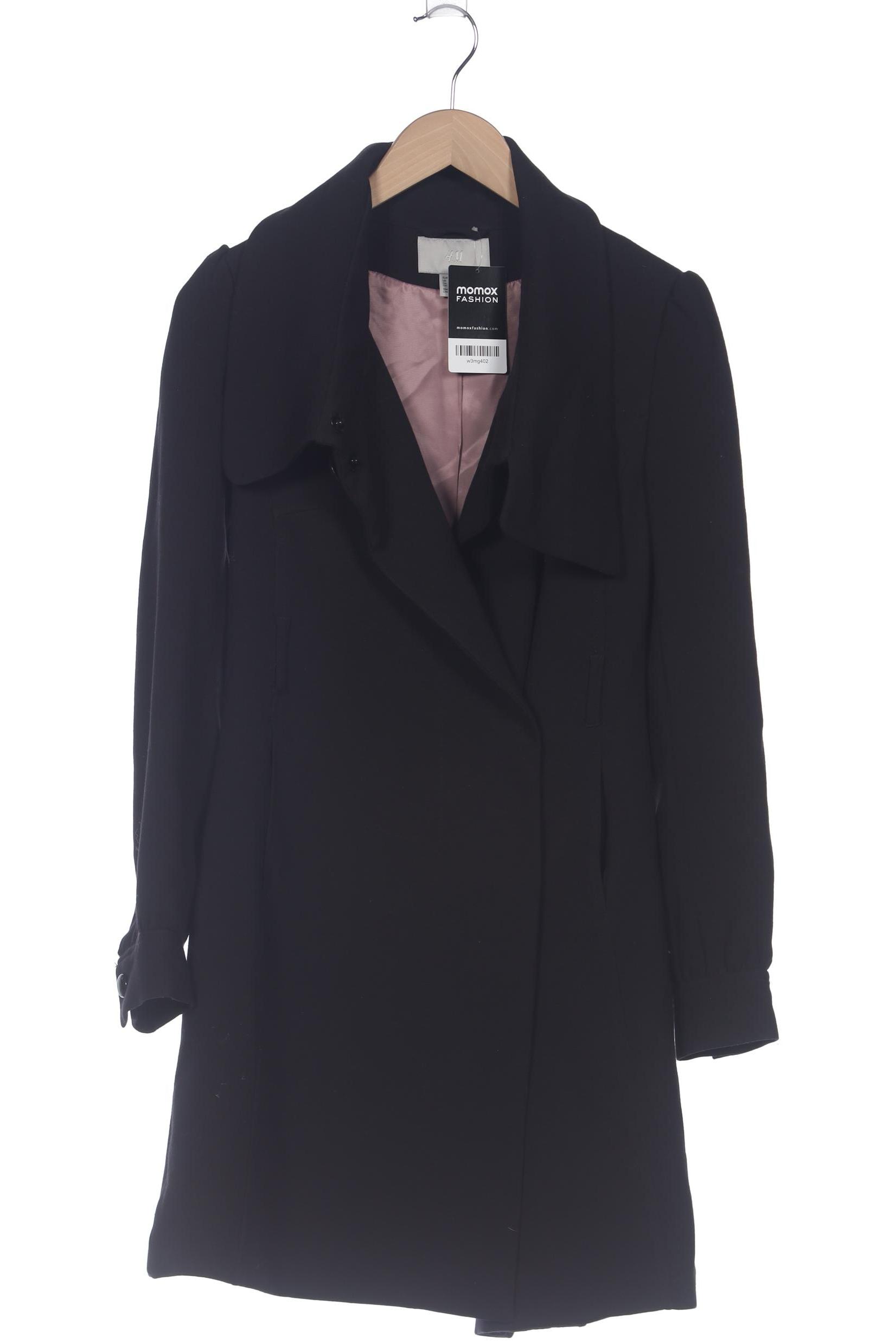 

H&M Damen Mantel, schwarz, Gr. 36