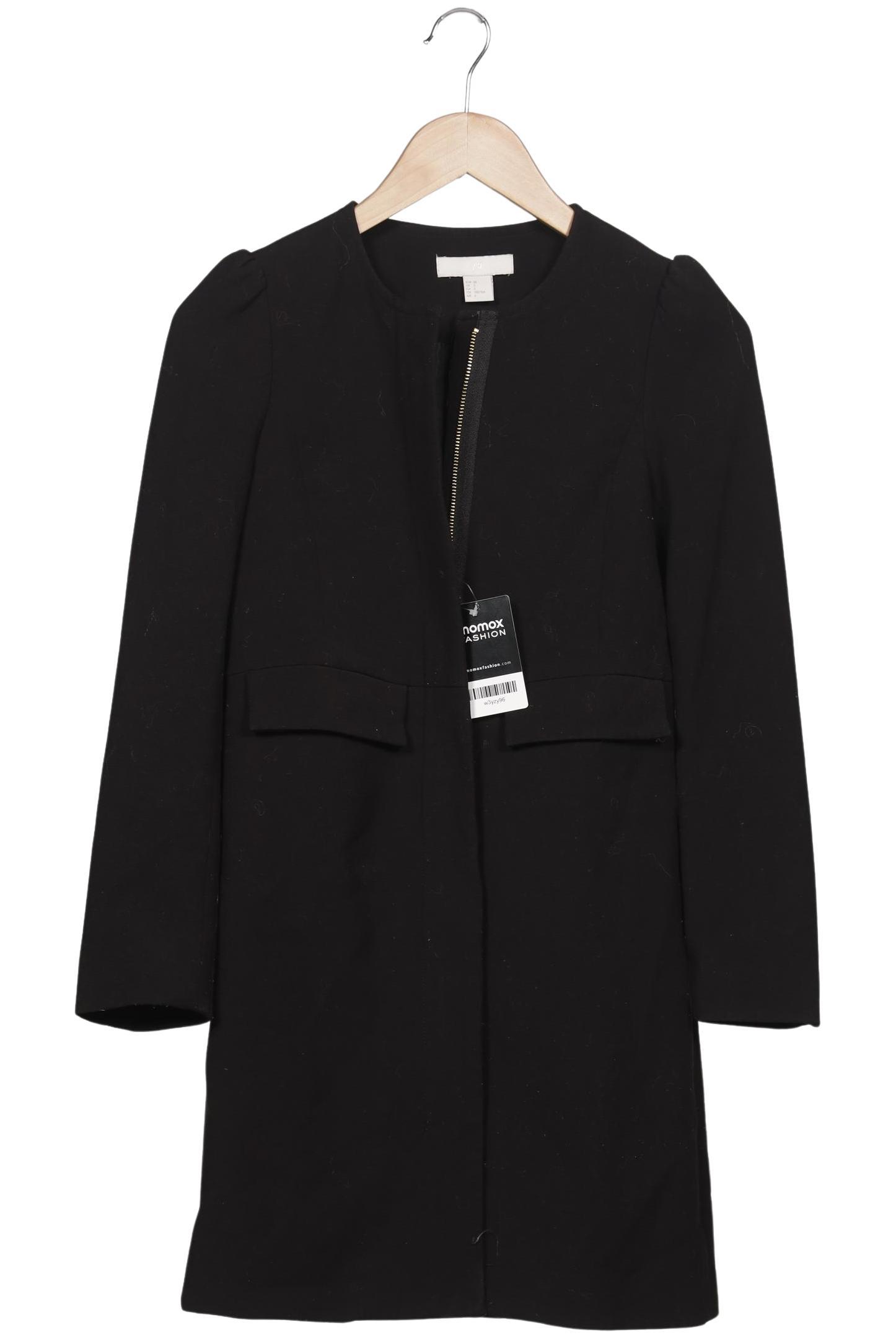 

H&M Damen Mantel, schwarz, Gr. 32
