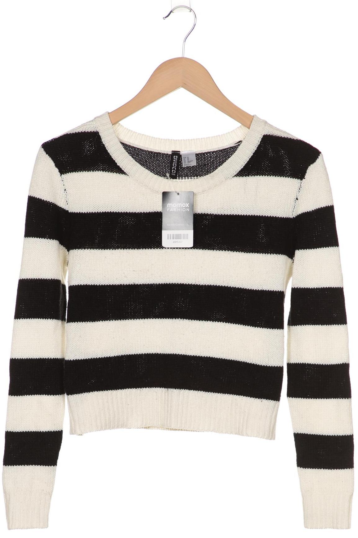 

H&M Damen Pullover, weiß, Gr. 34