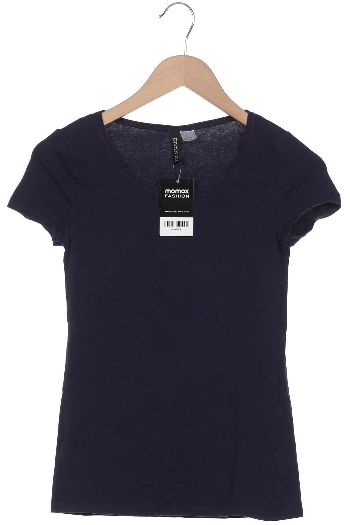 

H&M Damen T-Shirt, marineblau, Gr. 38
