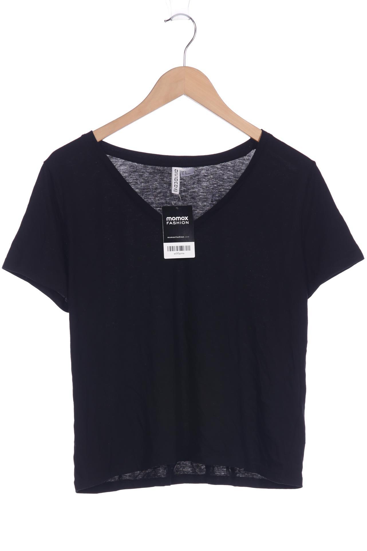 

H&M Damen T-Shirt, schwarz, Gr. 38