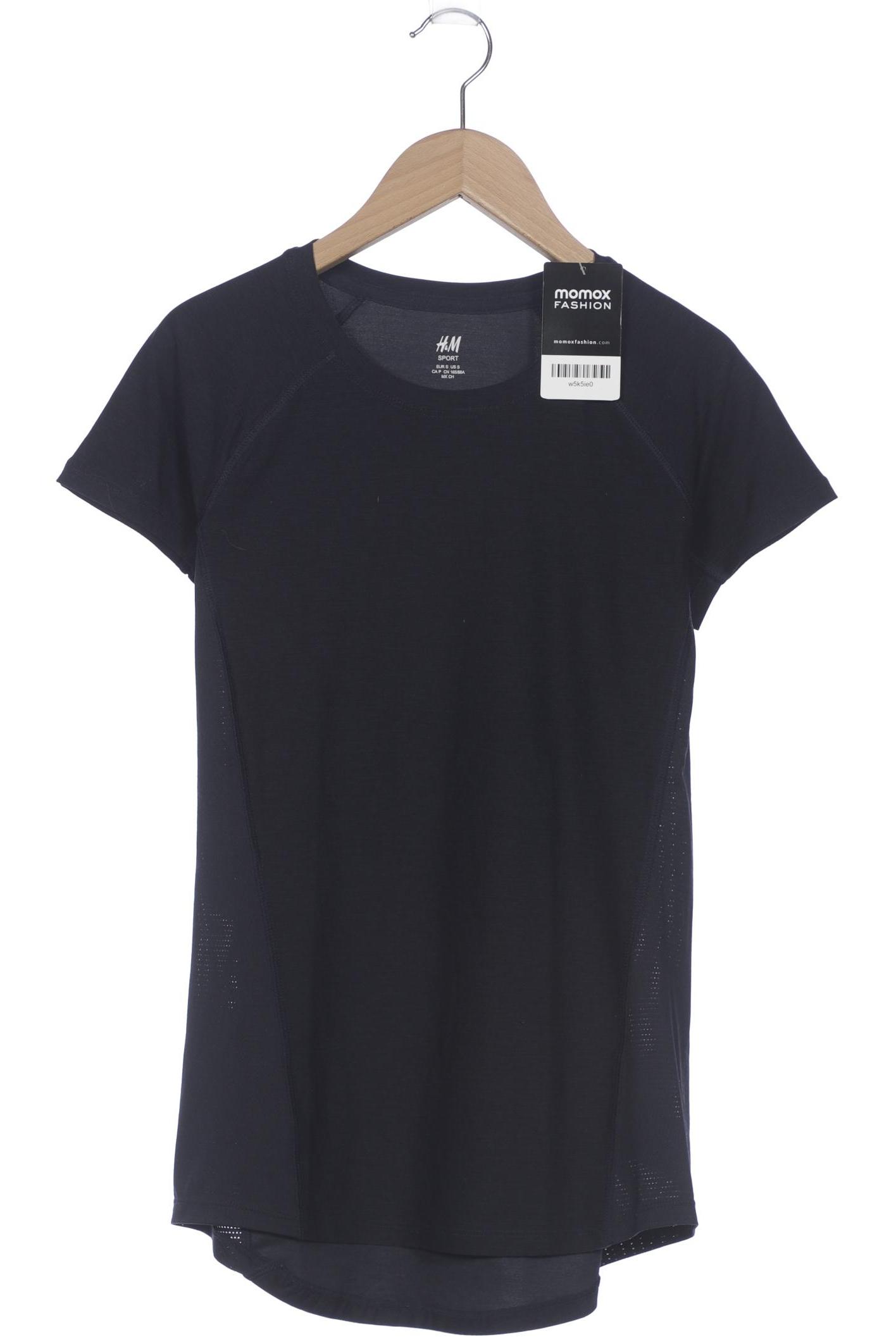 

H&M Damen T-Shirt, marineblau, Gr. 36