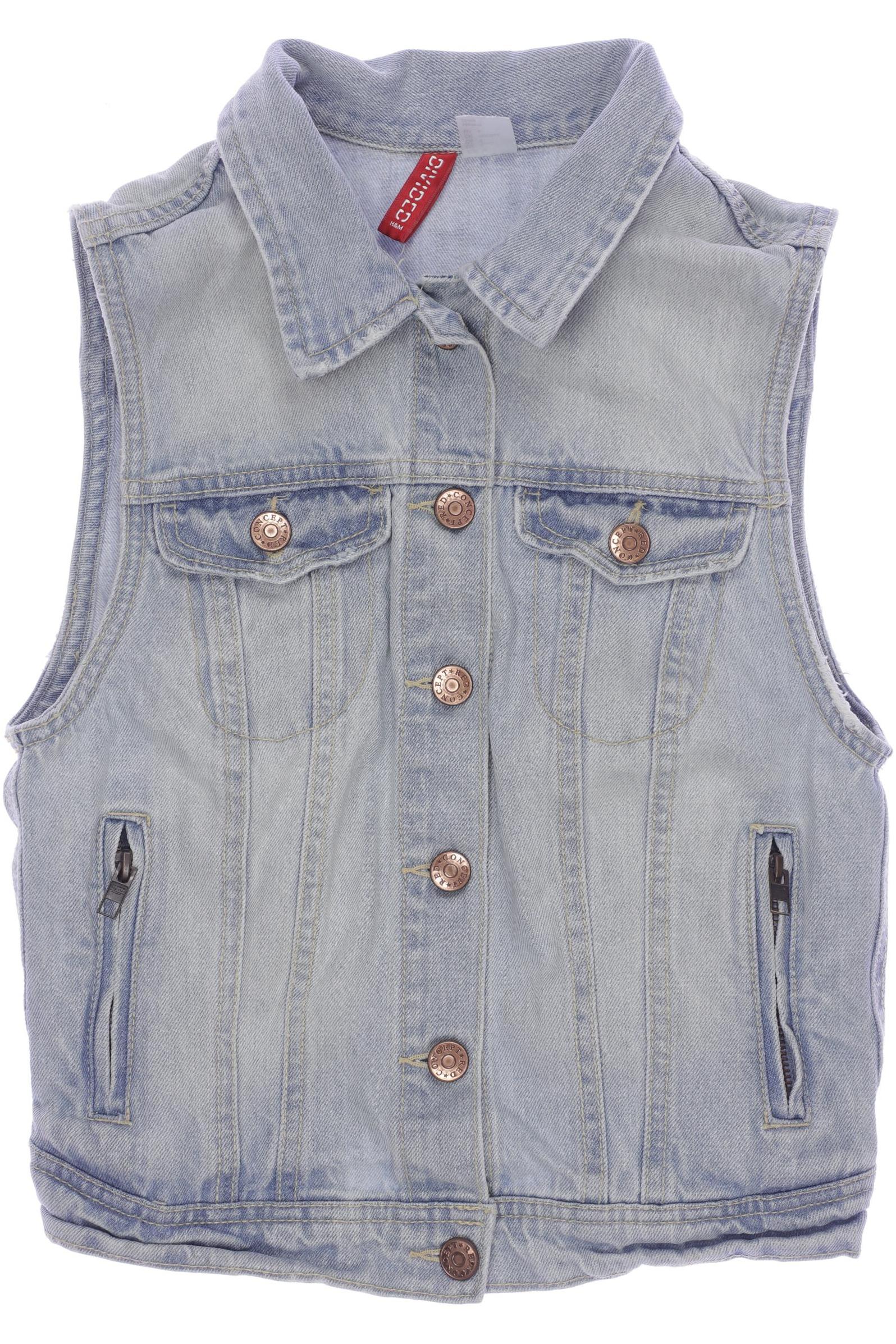 

H&M Damen Weste, hellblau, Gr. 36