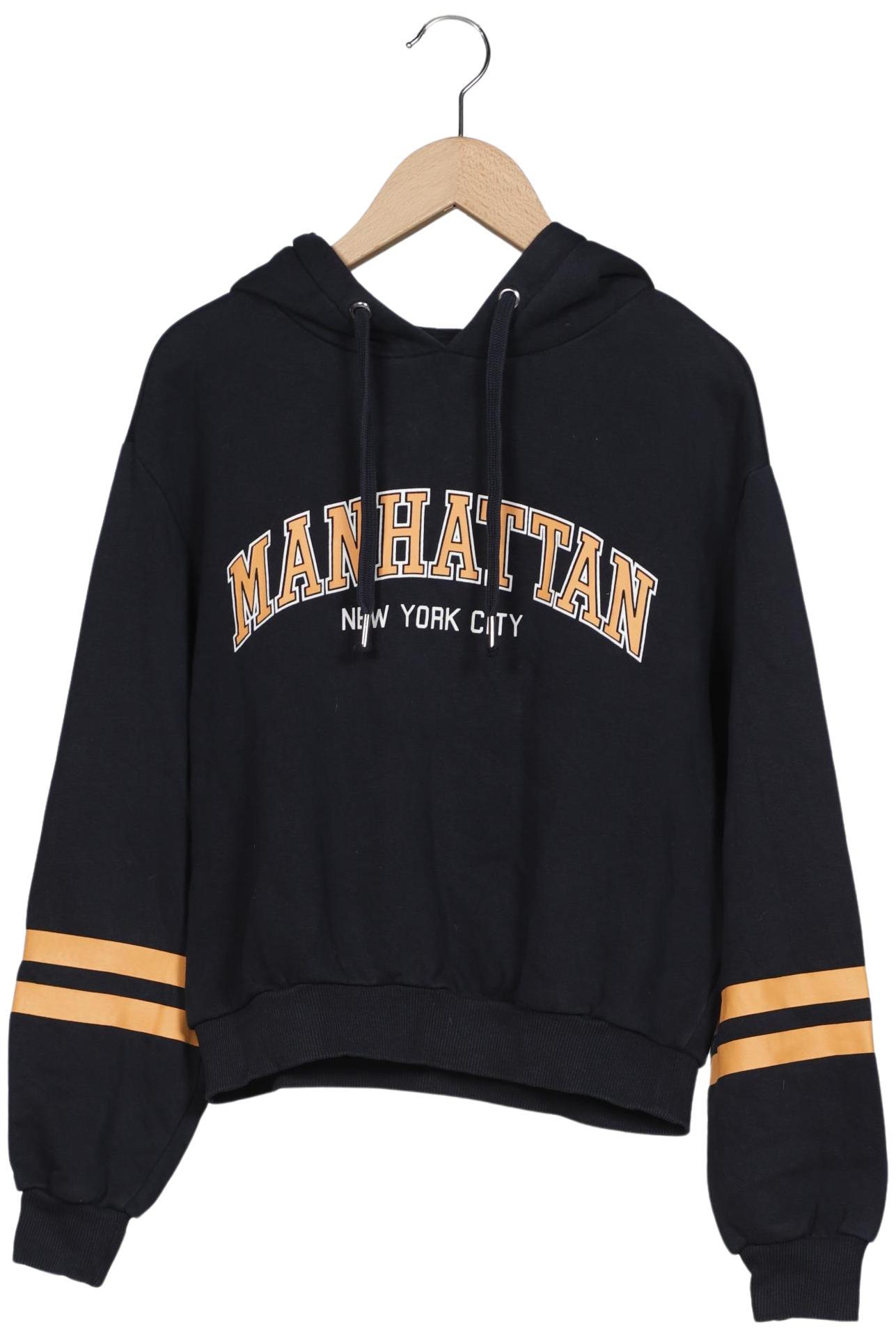 

H&M Damen Kapuzenpullover, marineblau, Gr. 36