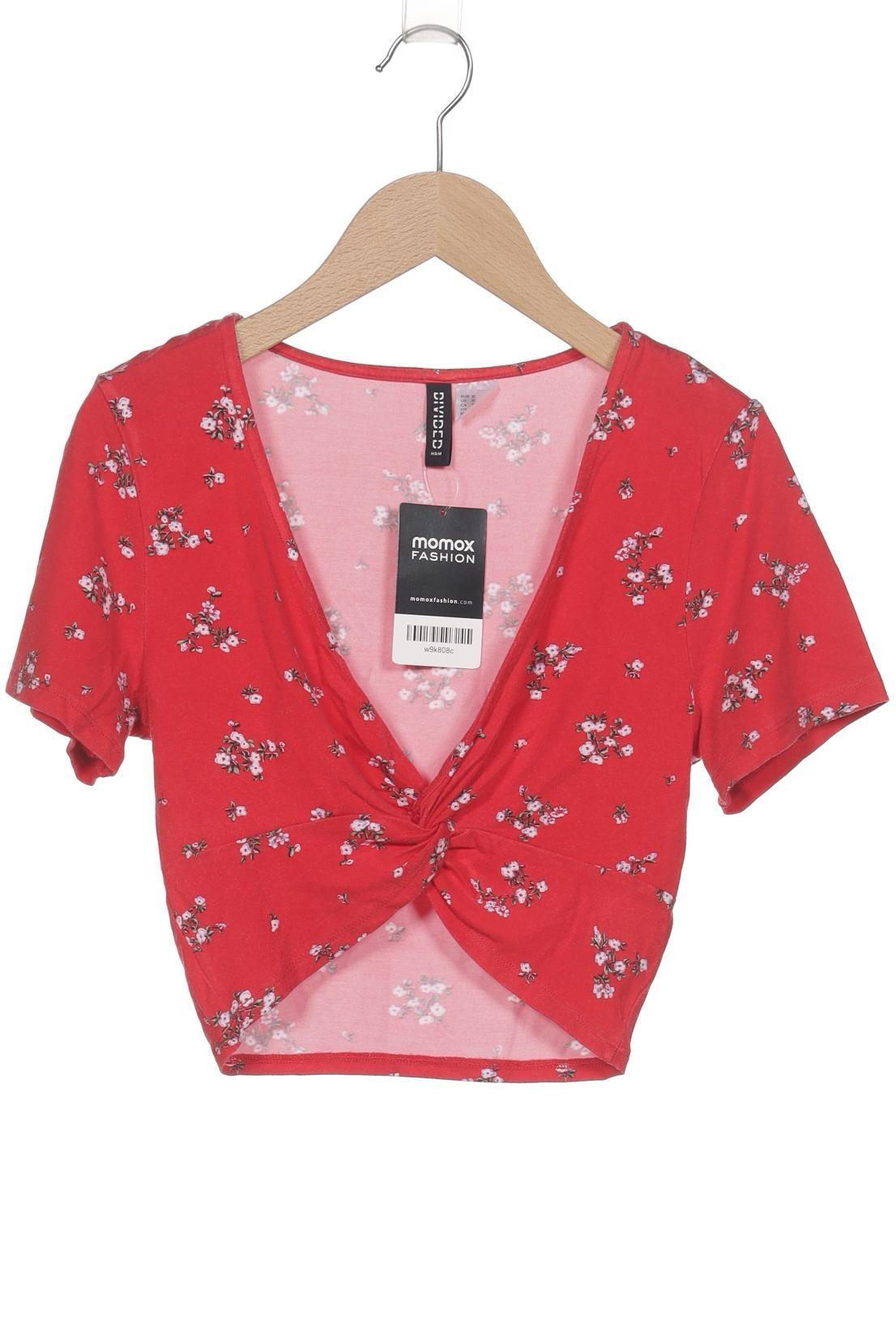 

H&M Damen T-Shirt, rot, Gr. 34