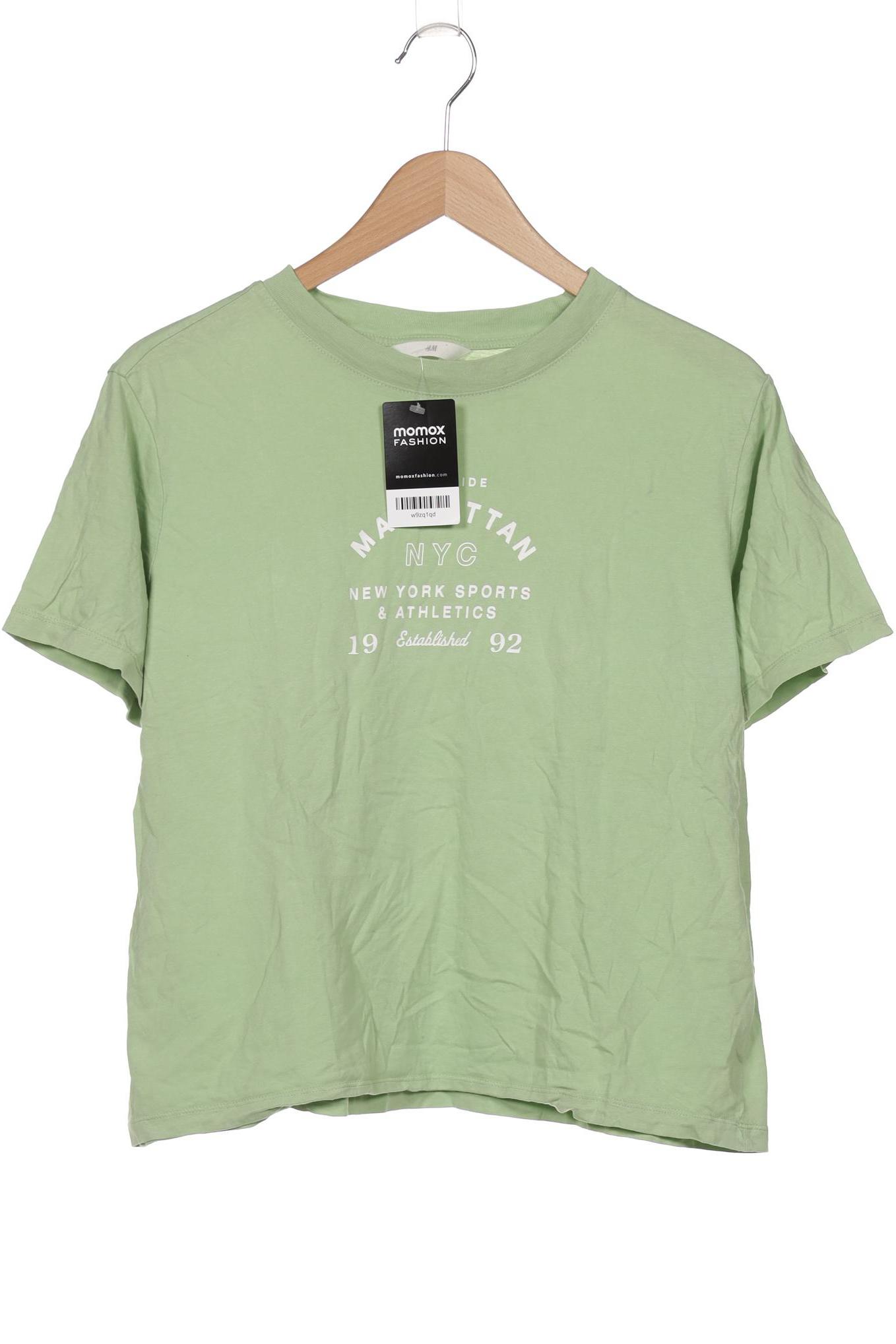 

H&M Damen T-Shirt, hellgrün, Gr. 38