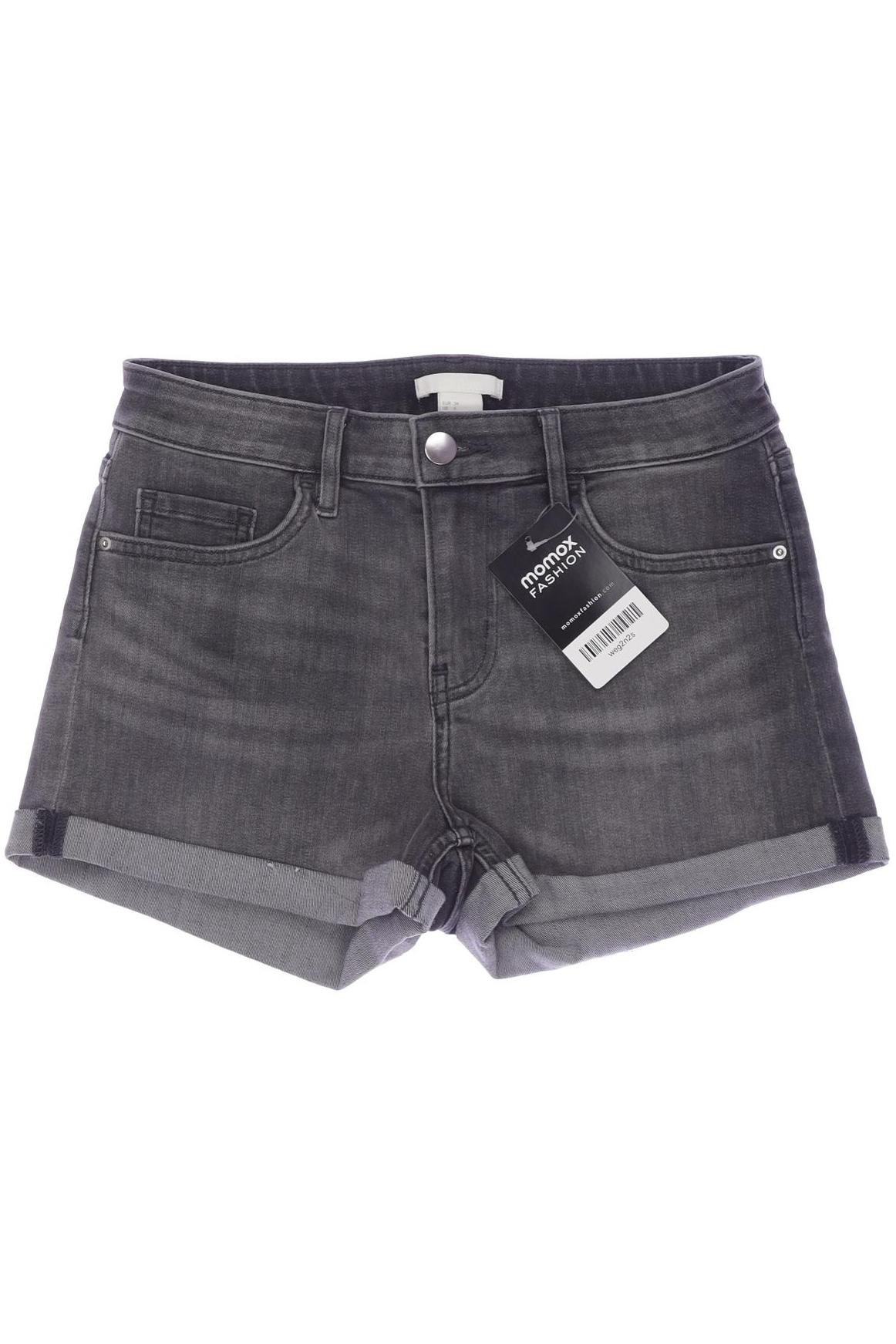 

H&M Damen Shorts, grau, Gr. 34