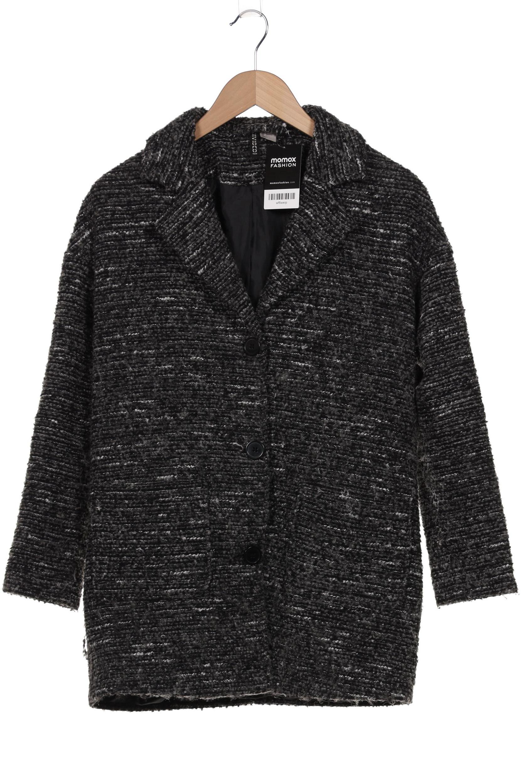 

H&M Damen Mantel, grau, Gr. 36
