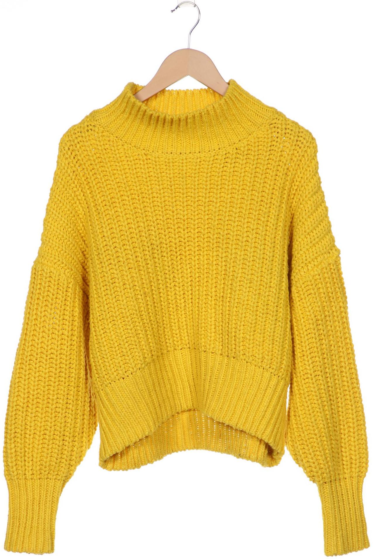 

H&M Damen Pullover, gelb, Gr. 42