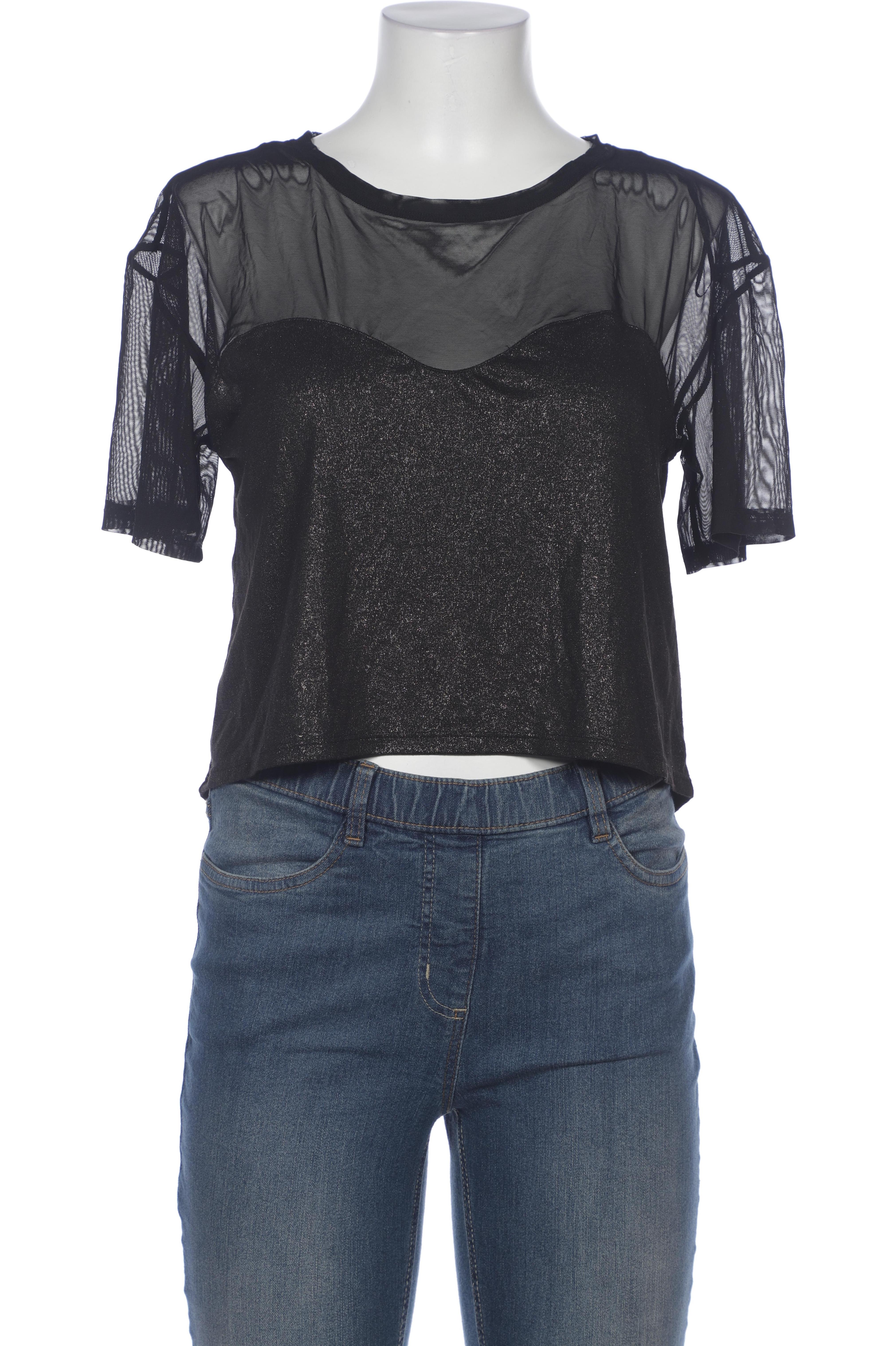 

H&M Damen T-Shirt, schwarz, Gr. 36