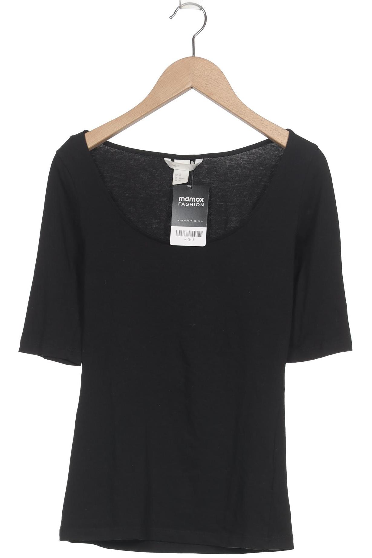 

H&M Damen T-Shirt, schwarz, Gr. 34
