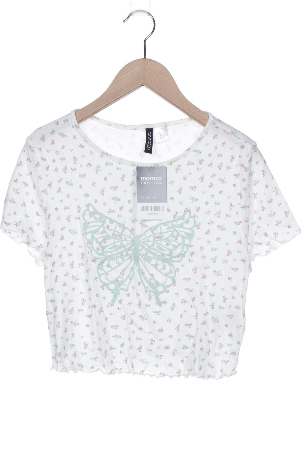

H&M Damen T-Shirt, weiß, Gr. 38