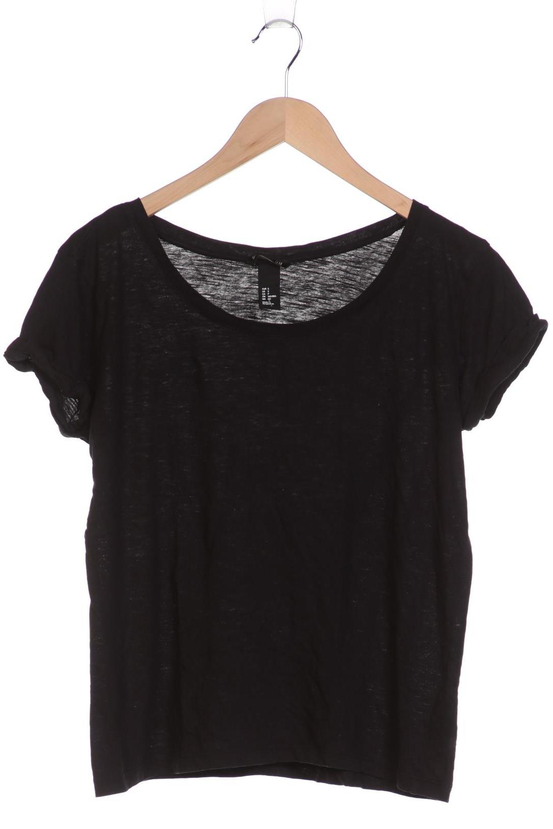 

H&M Damen T-Shirt, schwarz, Gr. 36