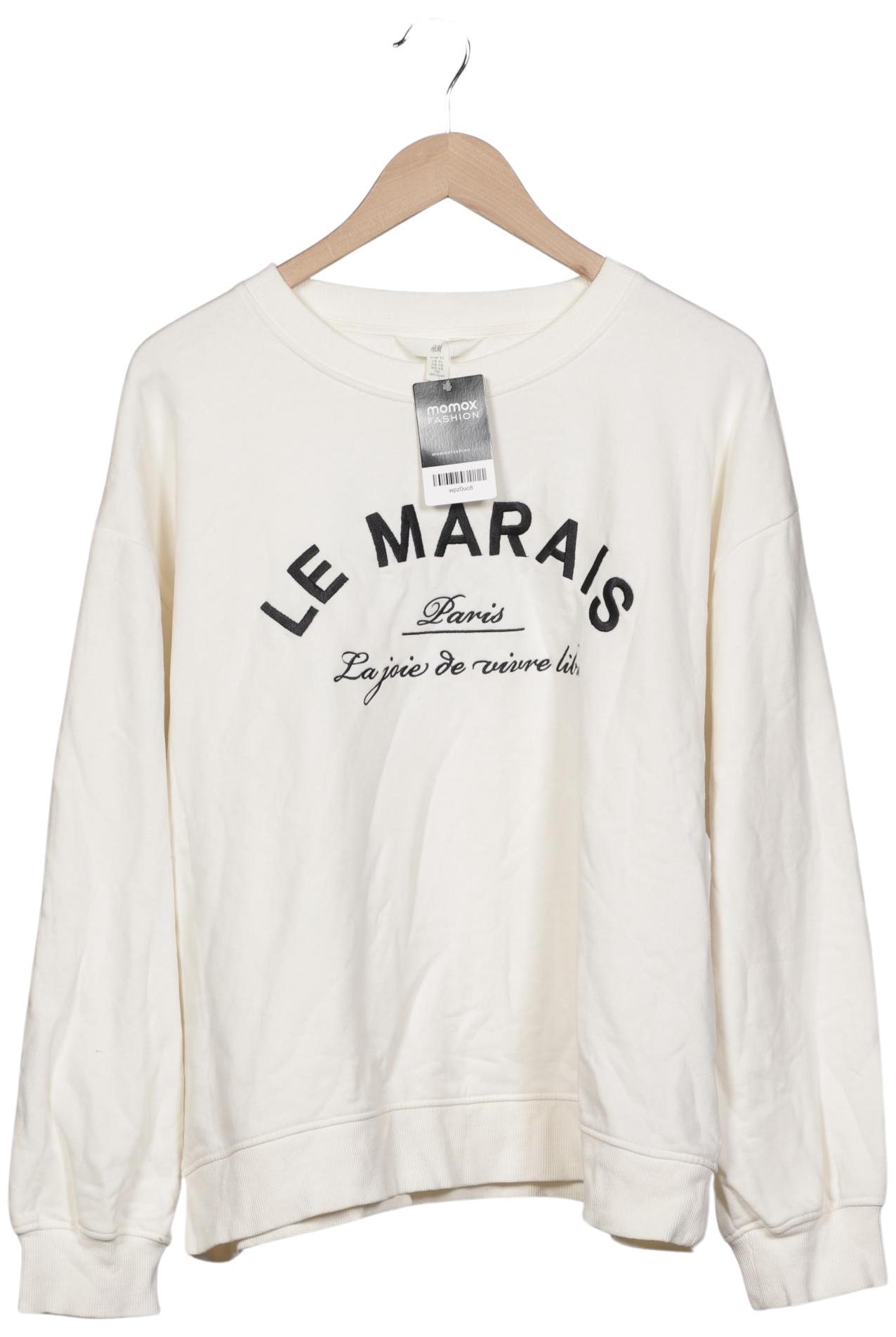 

H&M Damen Sweatshirt, cremeweiß, Gr. 44