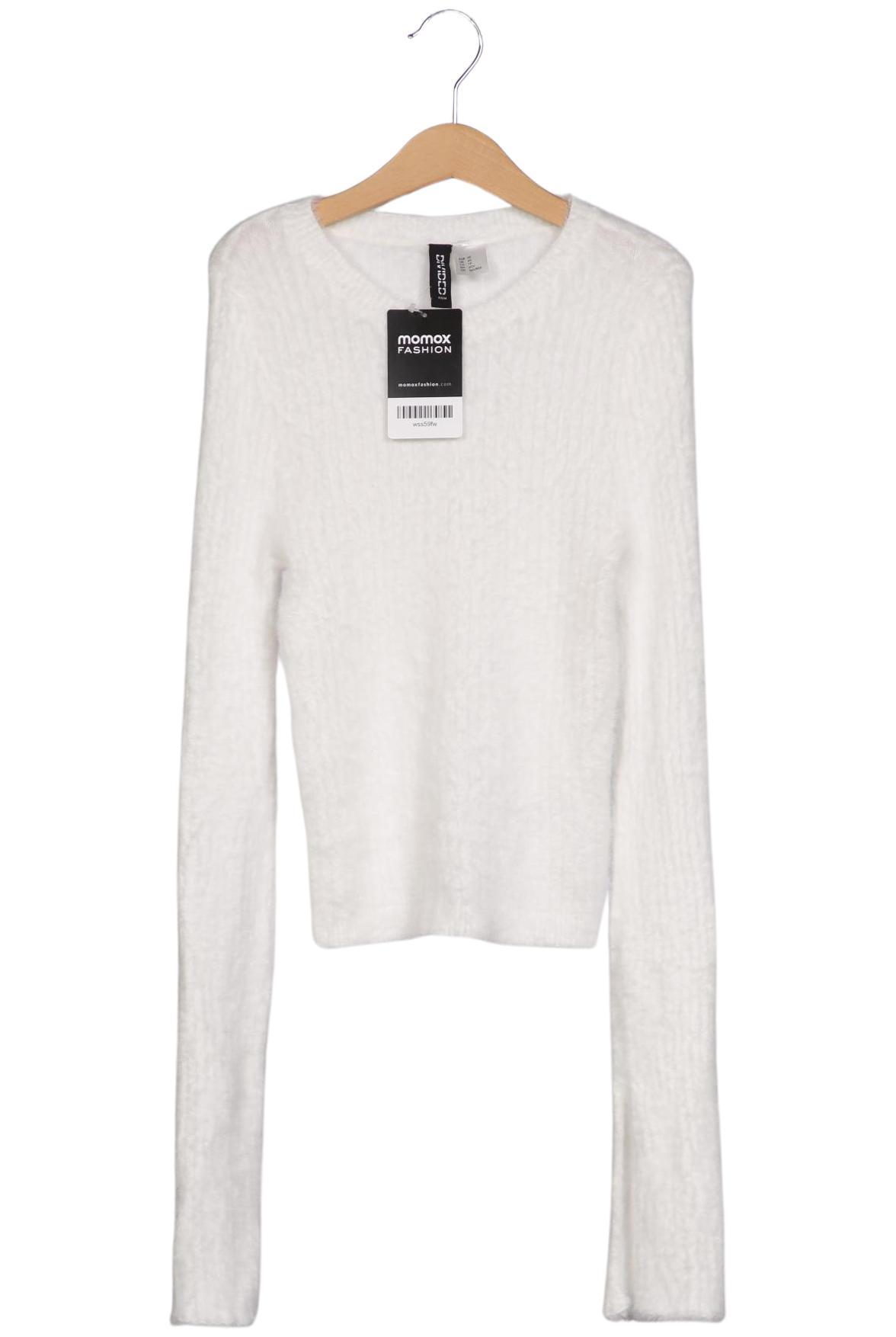 

H&M Damen Pullover, weiß, Gr. 34