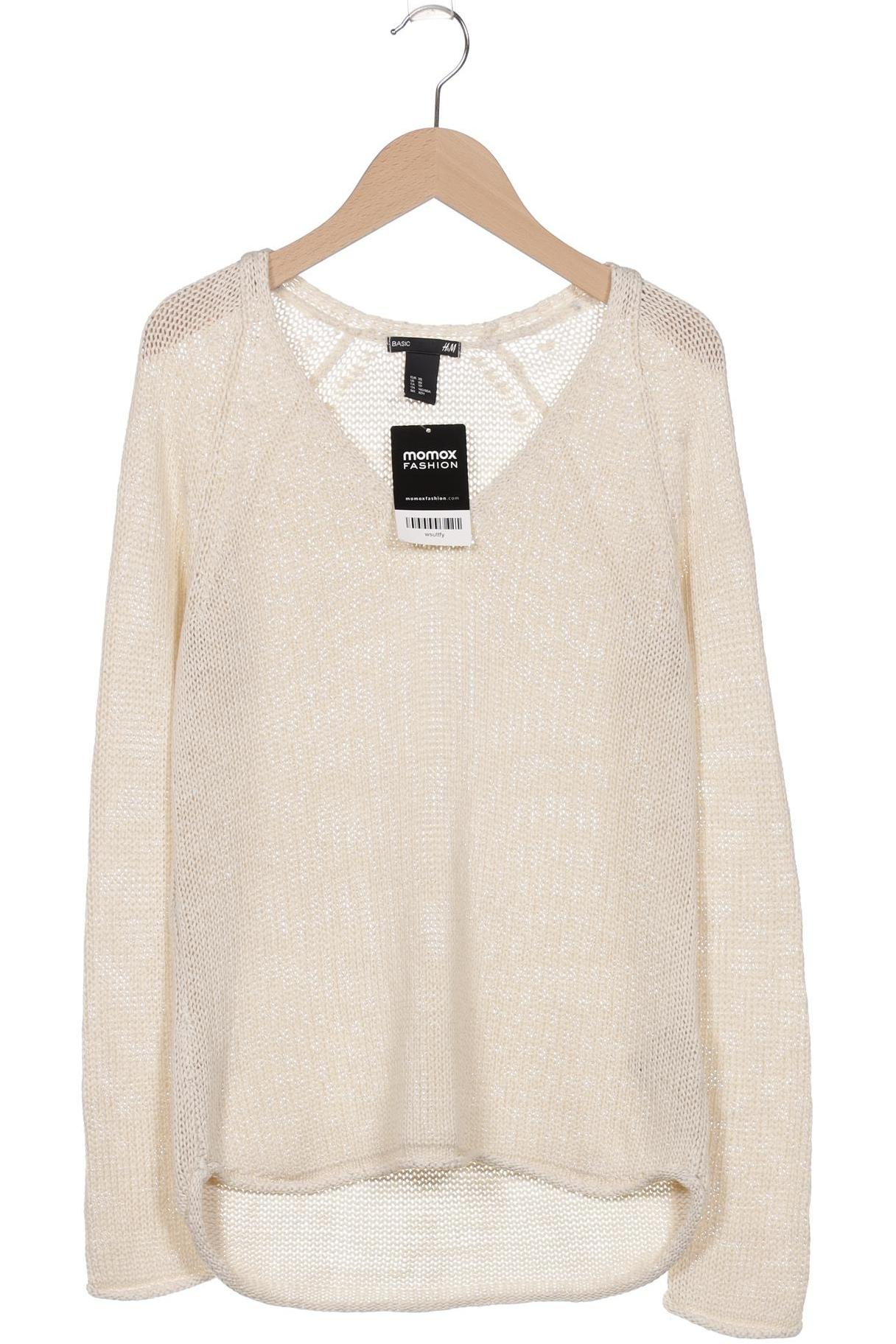 

H&M Damen Pullover, cremeweiß, Gr. 34