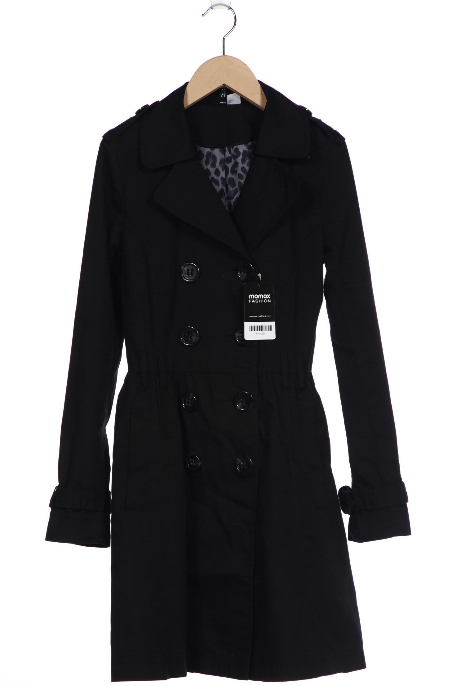 

H&M Damen Mantel, schwarz, Gr. 34