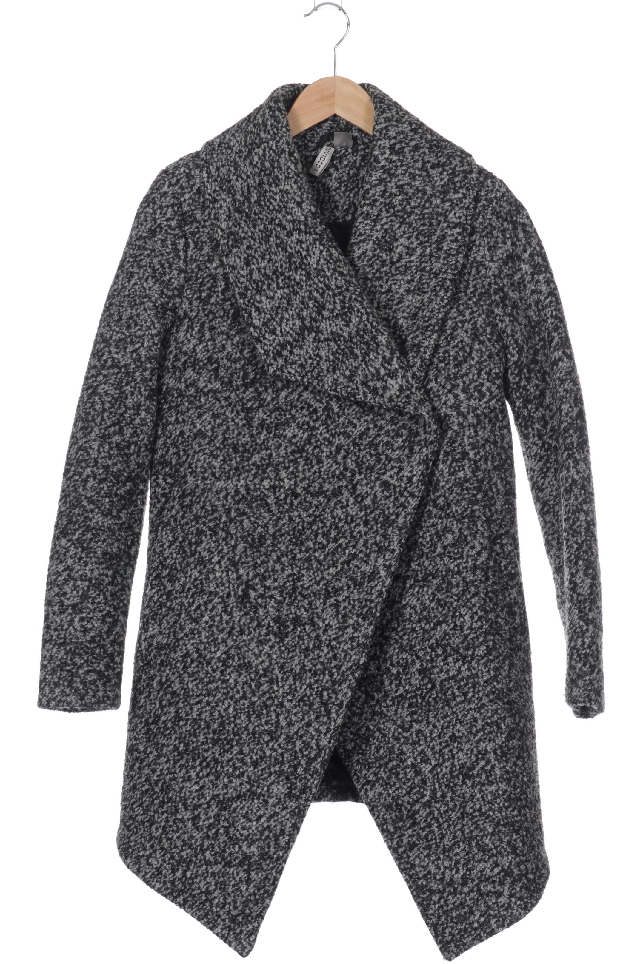 

H&M Damen Mantel, schwarz, Gr. 32