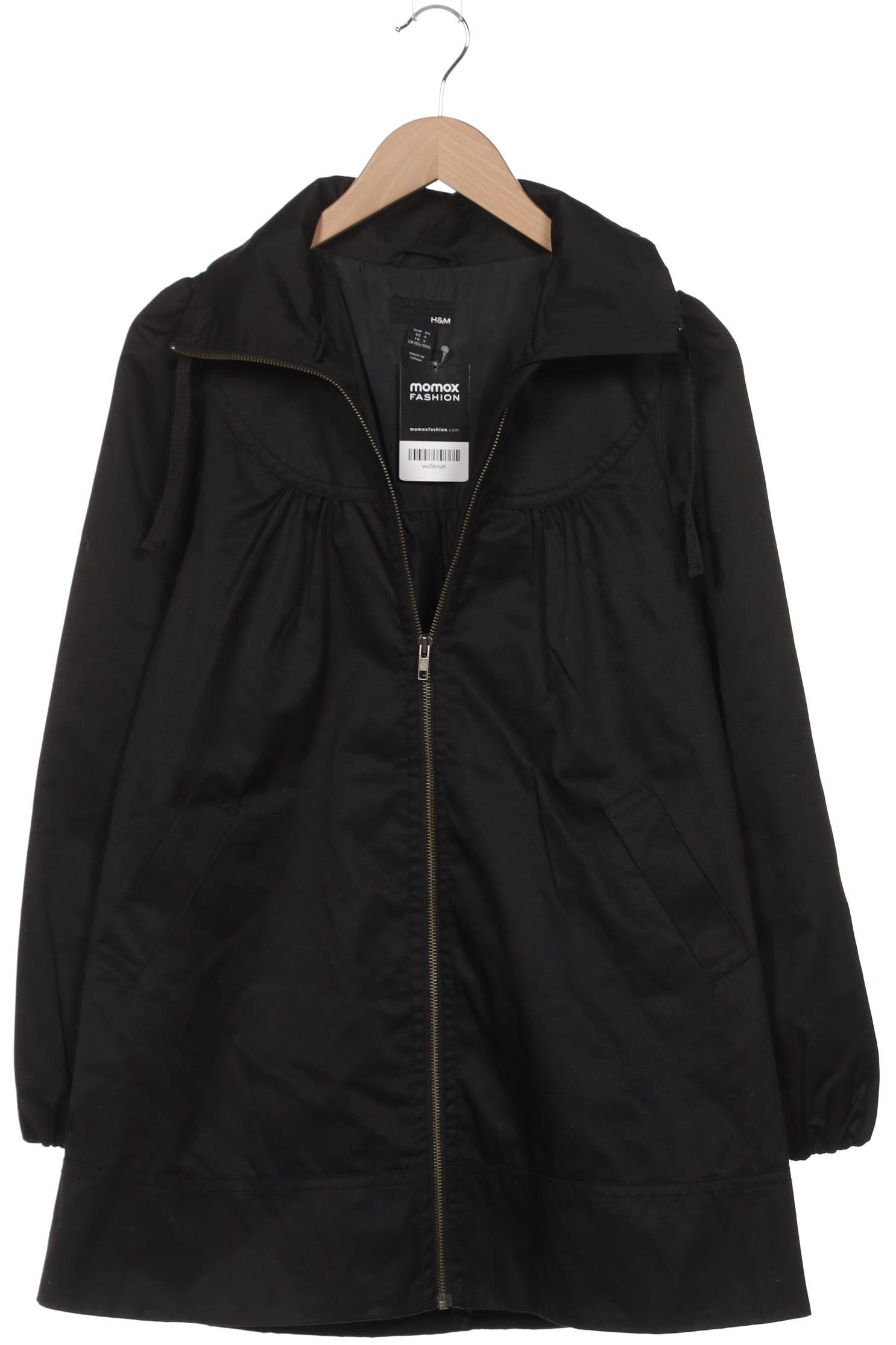 

H&M Damen Mantel, schwarz, Gr. 34