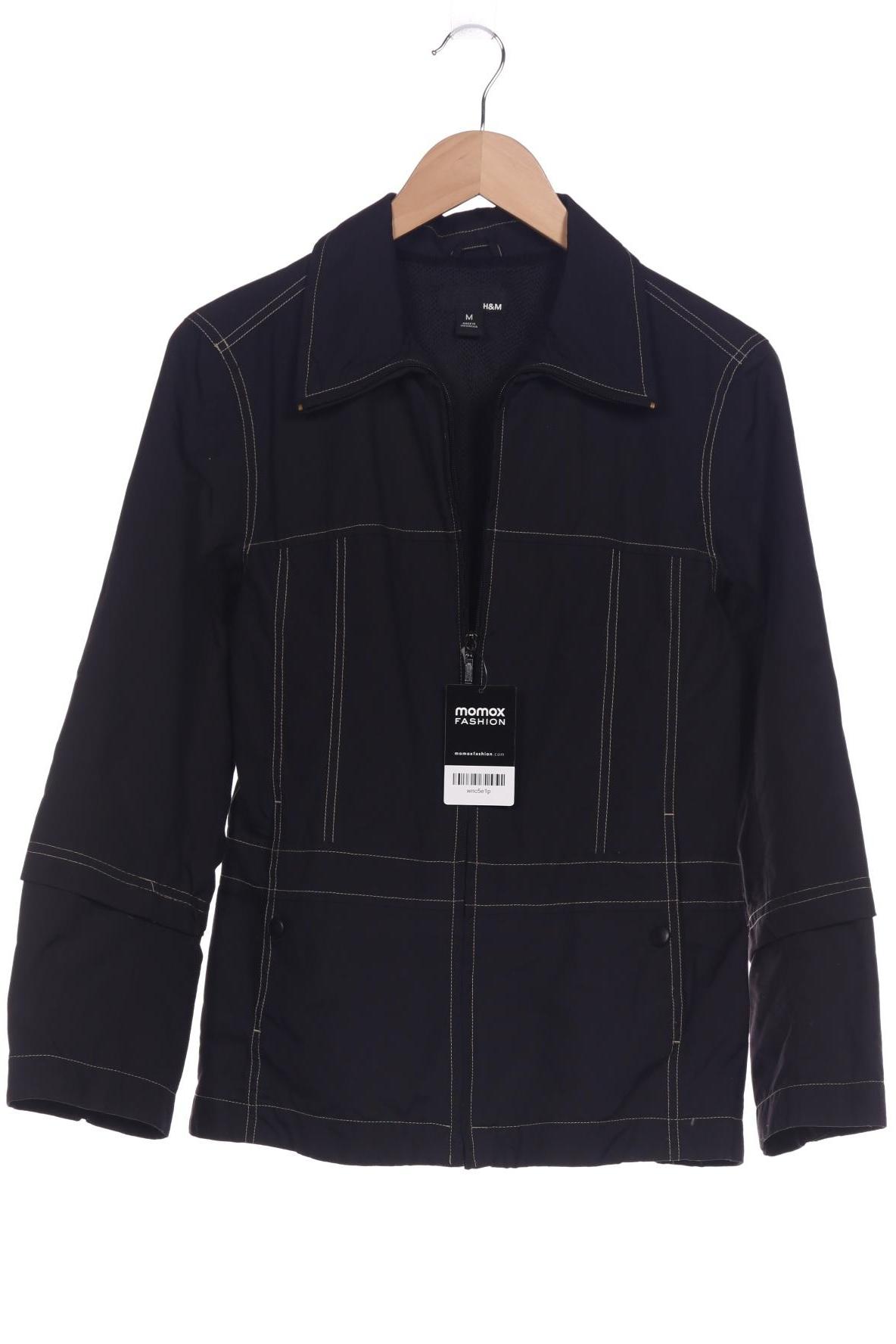 

H&M Damen Jacke, schwarz, Gr. 38