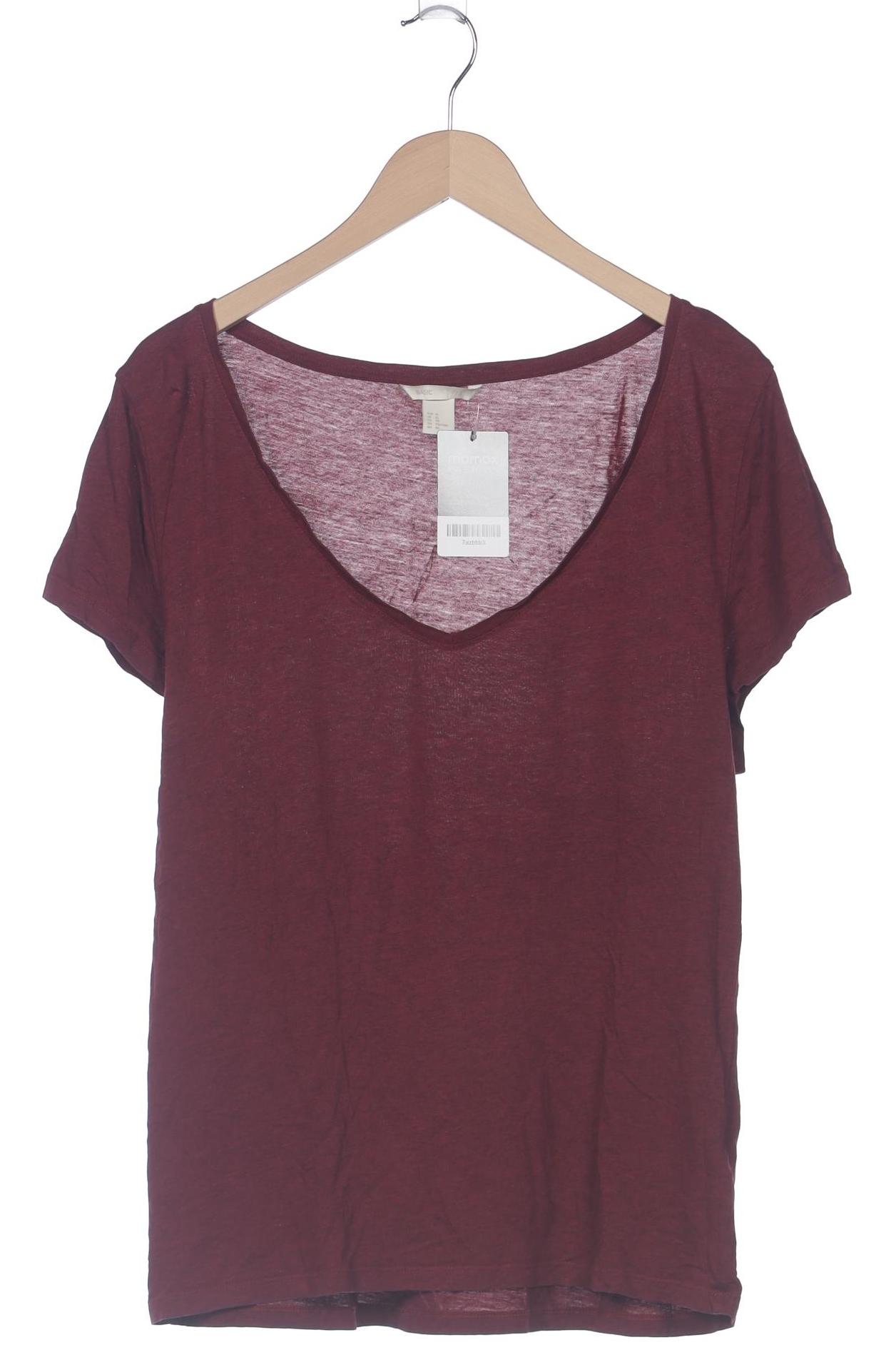 

H&M Damen T-Shirt, bordeaux, Gr. 44