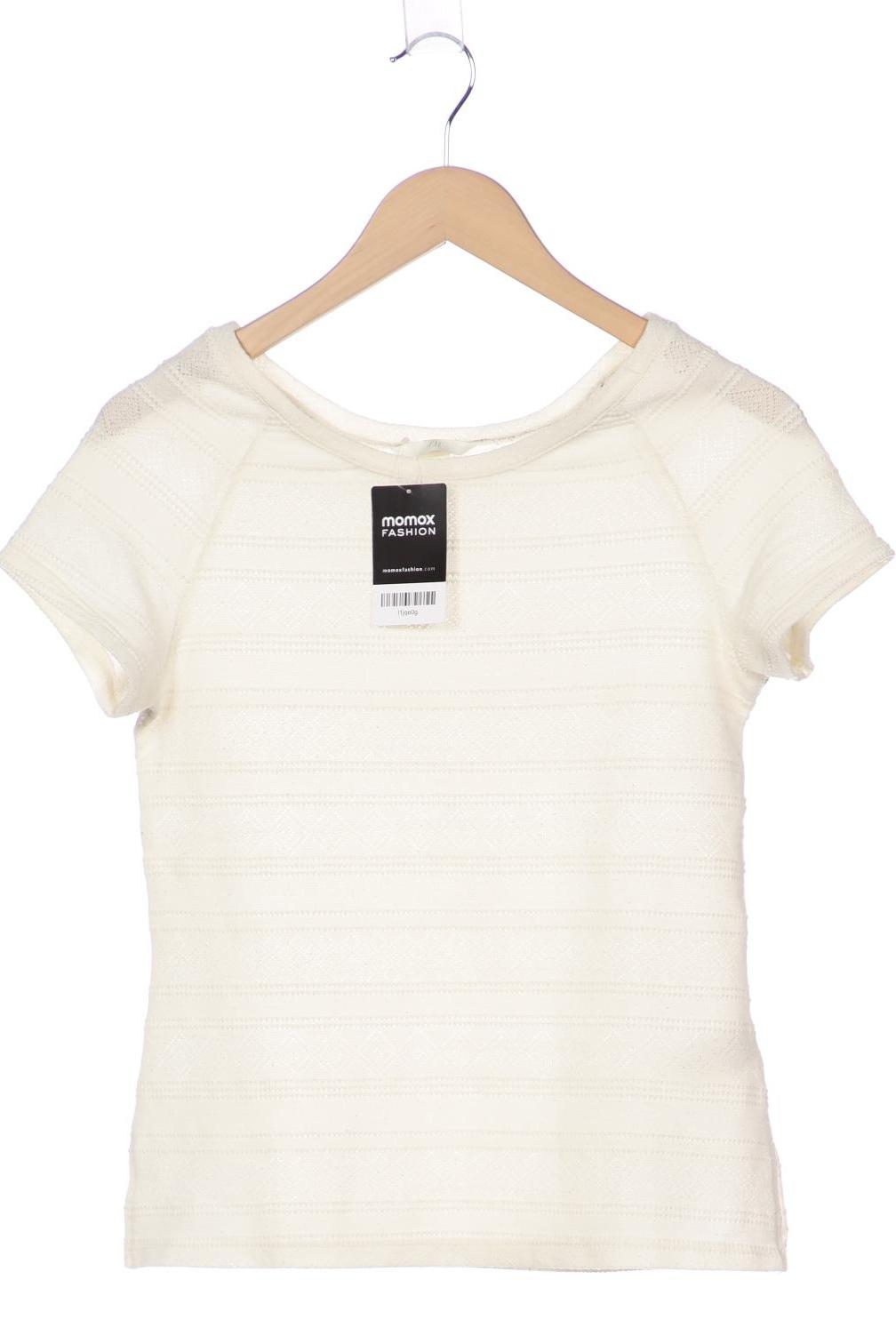 

H&M Damen T-Shirt, cremeweiß, Gr. 38