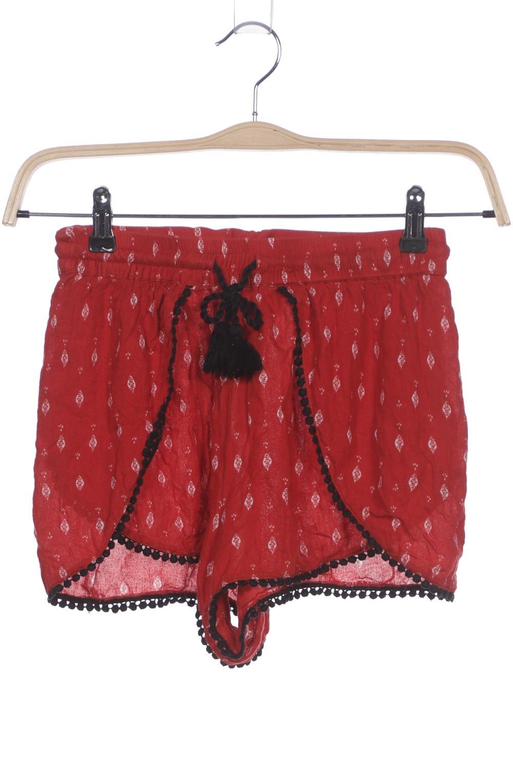 

H&M Damen Shorts, rot, Gr. 34