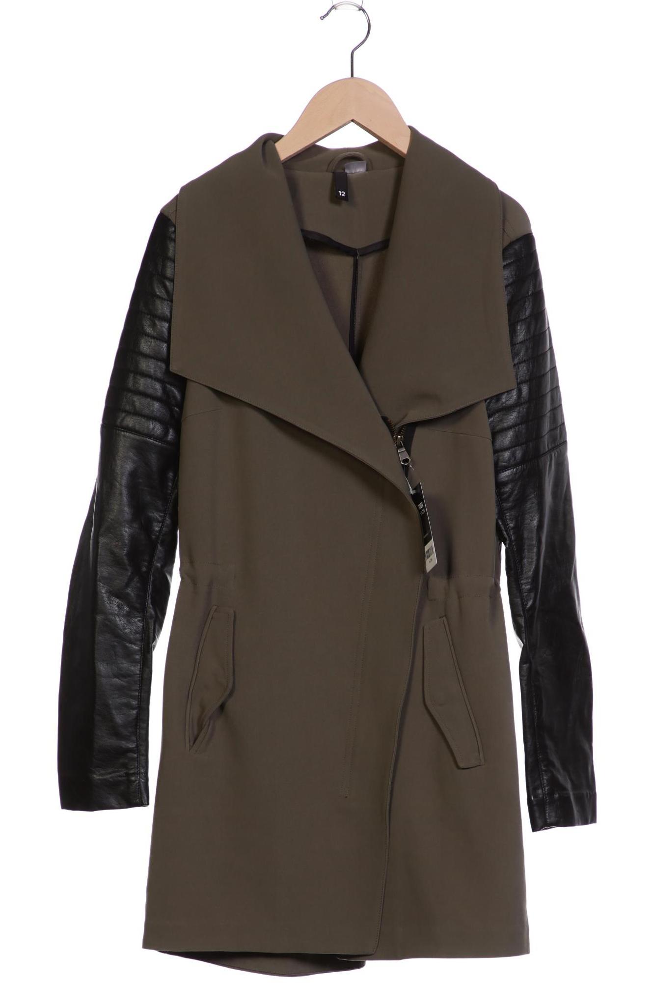 

H&M Damen Mantel, grün, Gr. 38