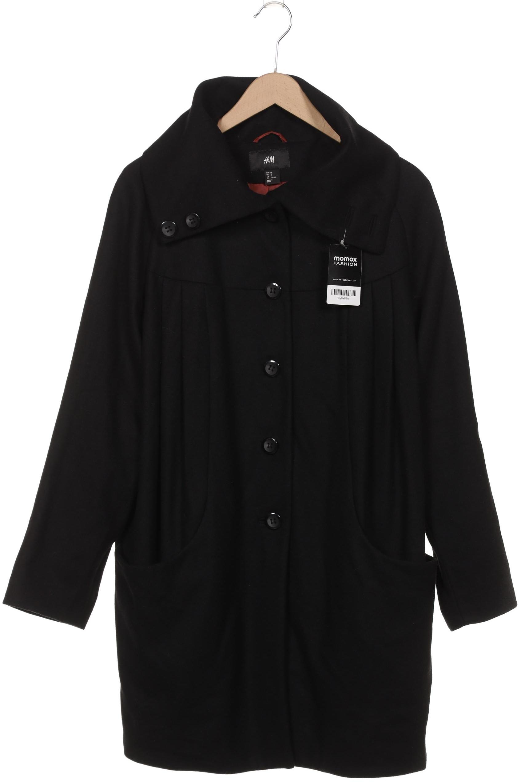 

H&M Damen Mantel, schwarz, Gr. 44