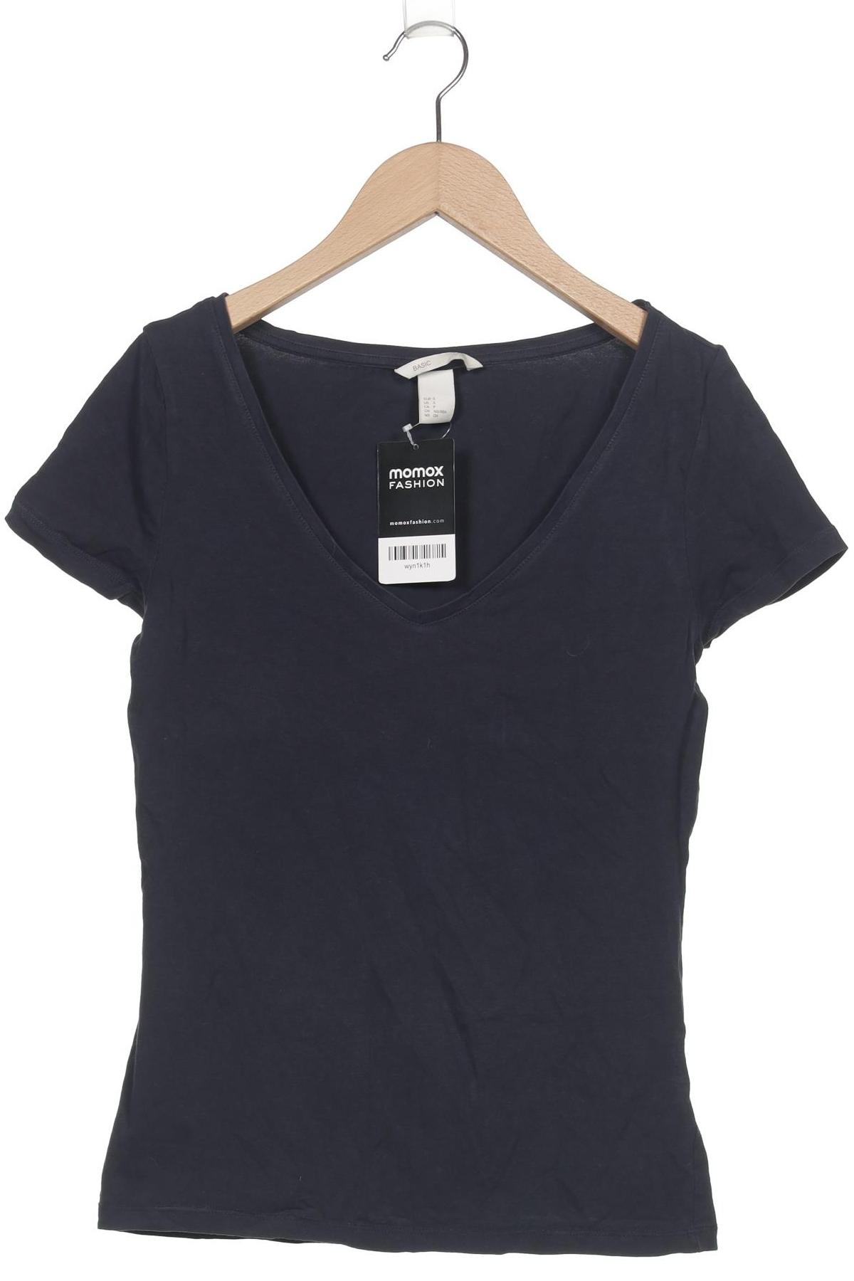 

H&M Damen T-Shirt, marineblau, Gr. 36