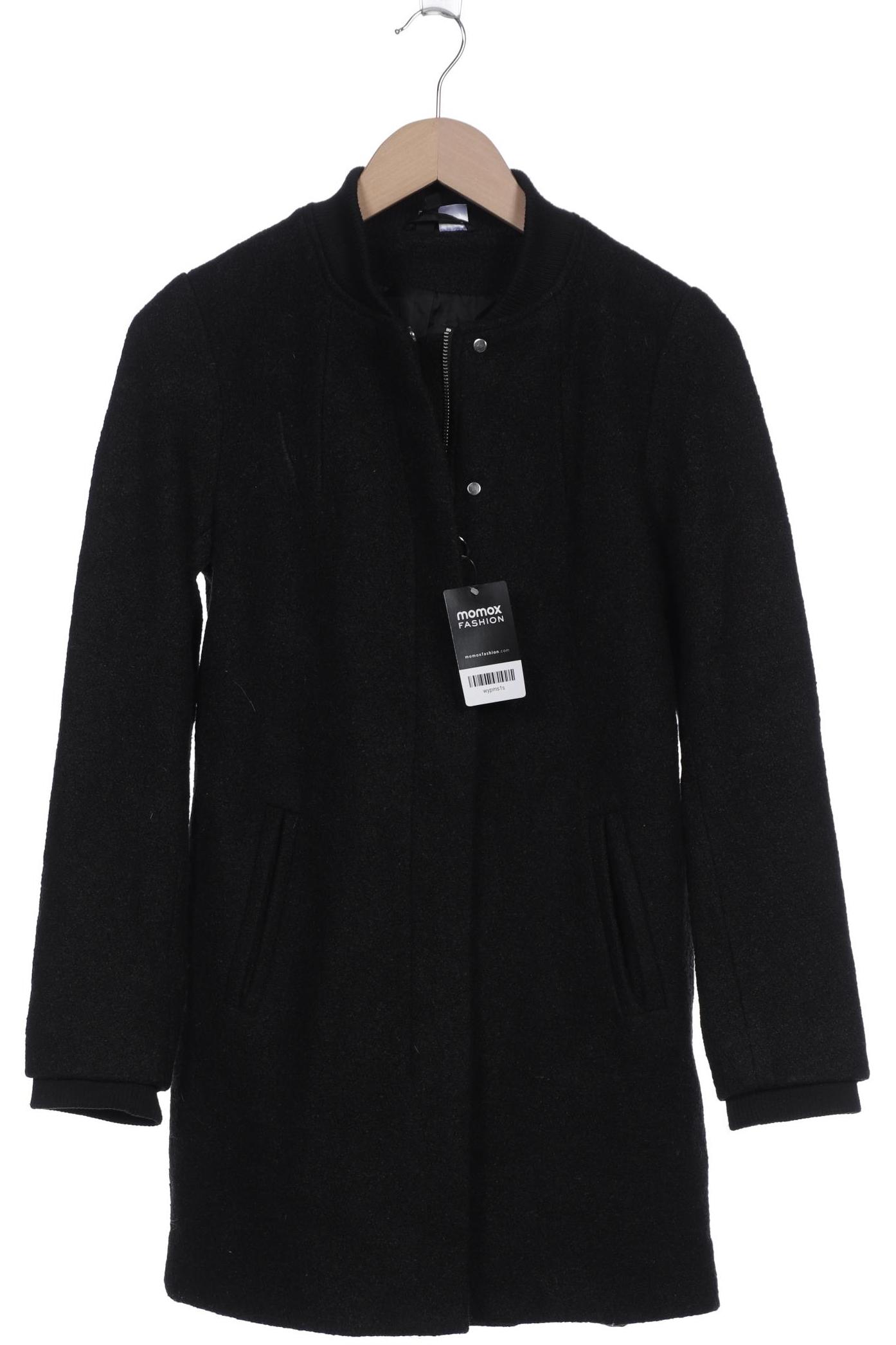 

H&M Damen Mantel, schwarz, Gr. 36
