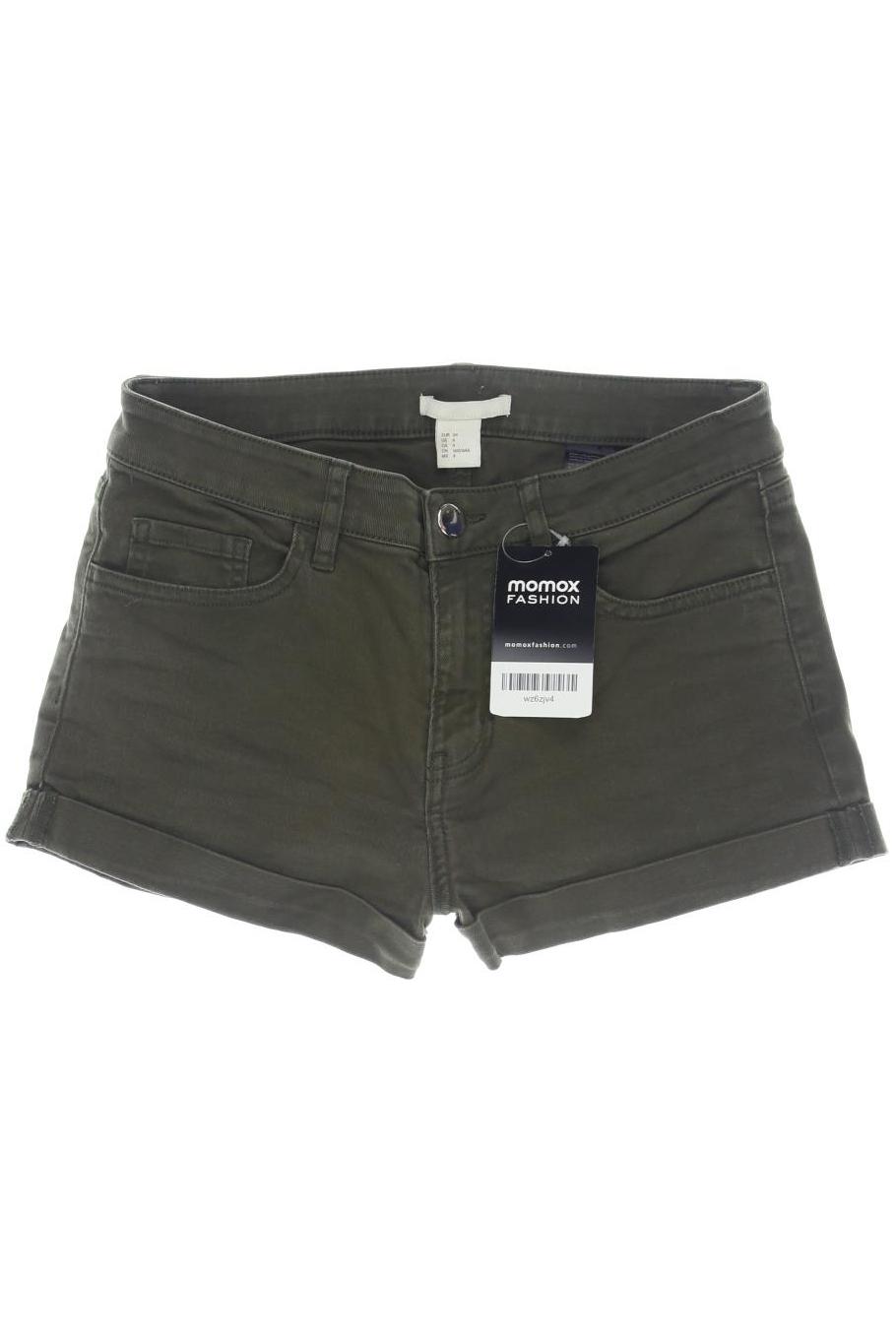 

H&M Damen Shorts, grün, Gr. 34