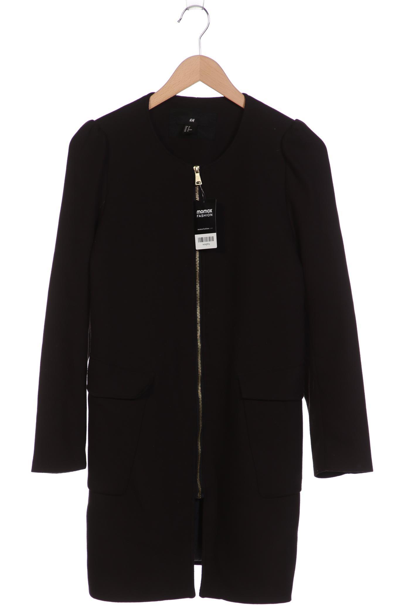 

H&M Damen Mantel, schwarz, Gr. 40